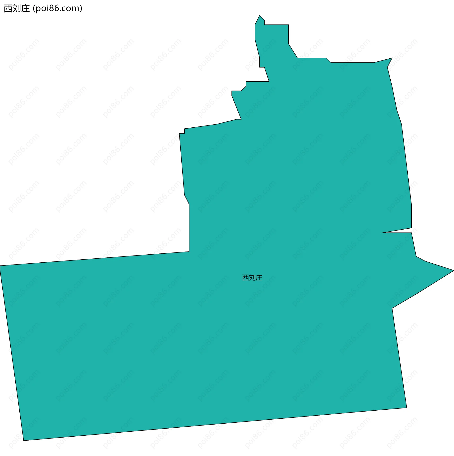 西刘庄边界地图