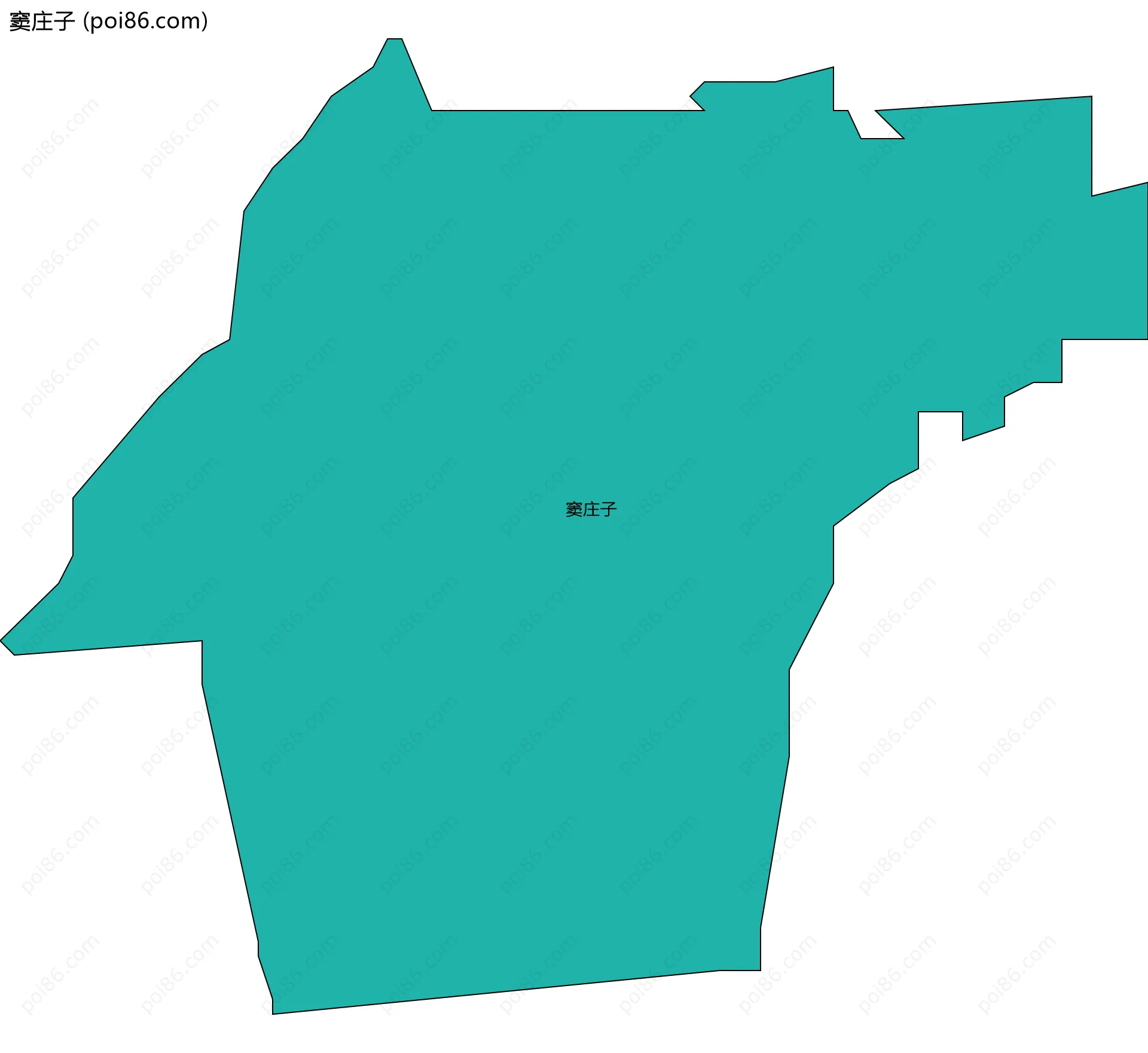 窦庄子边界地图