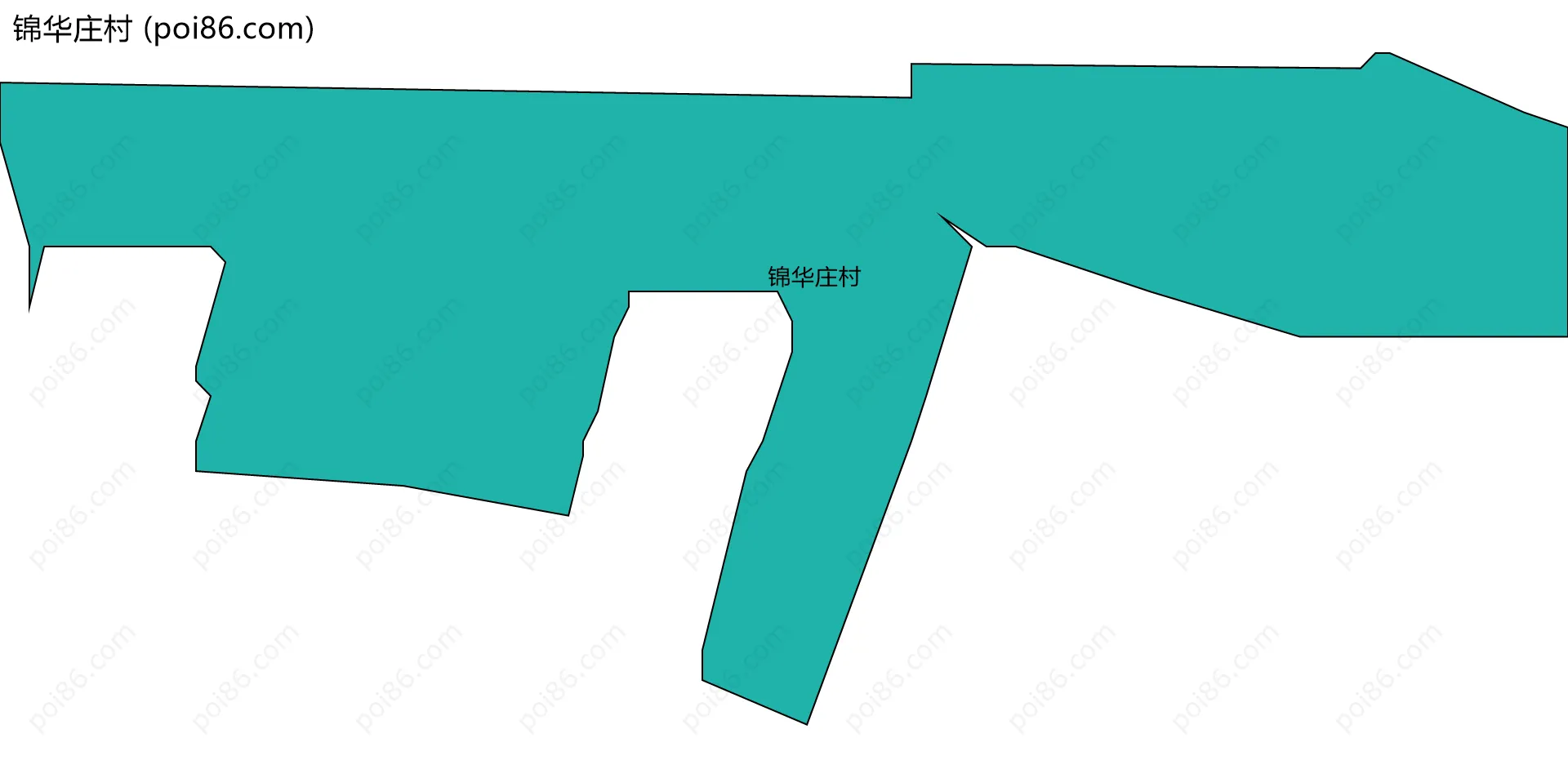 锦华庄村边界地图