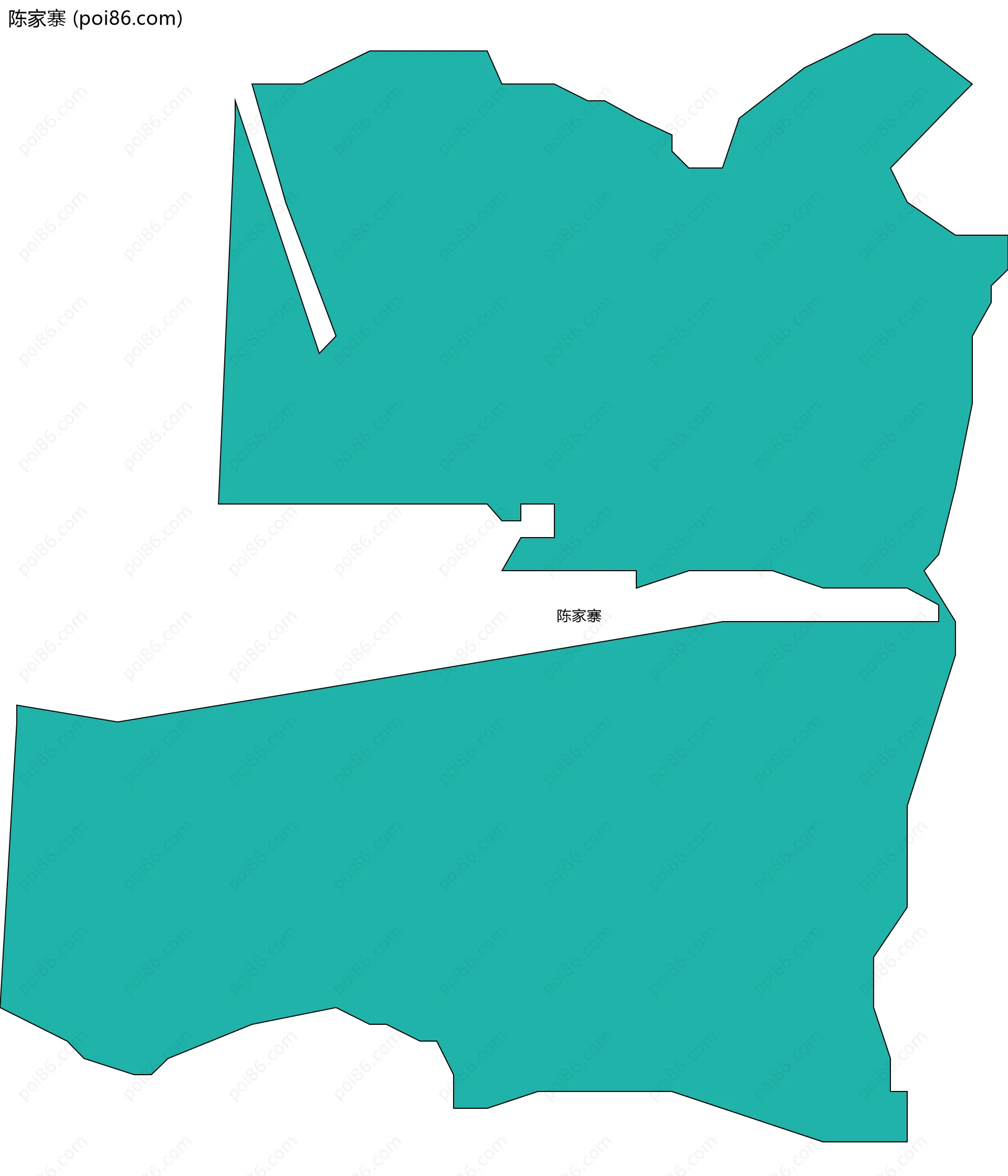陈家寨边界地图