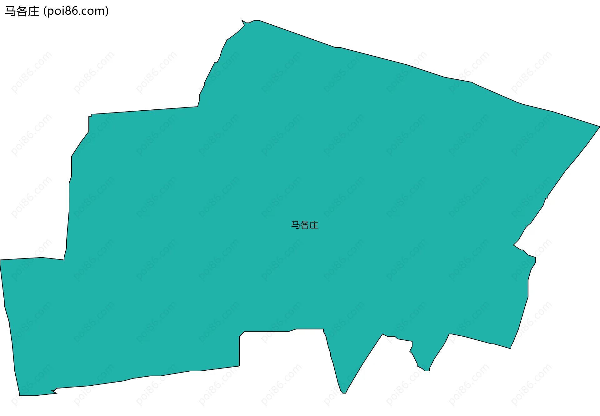 马各庄边界地图