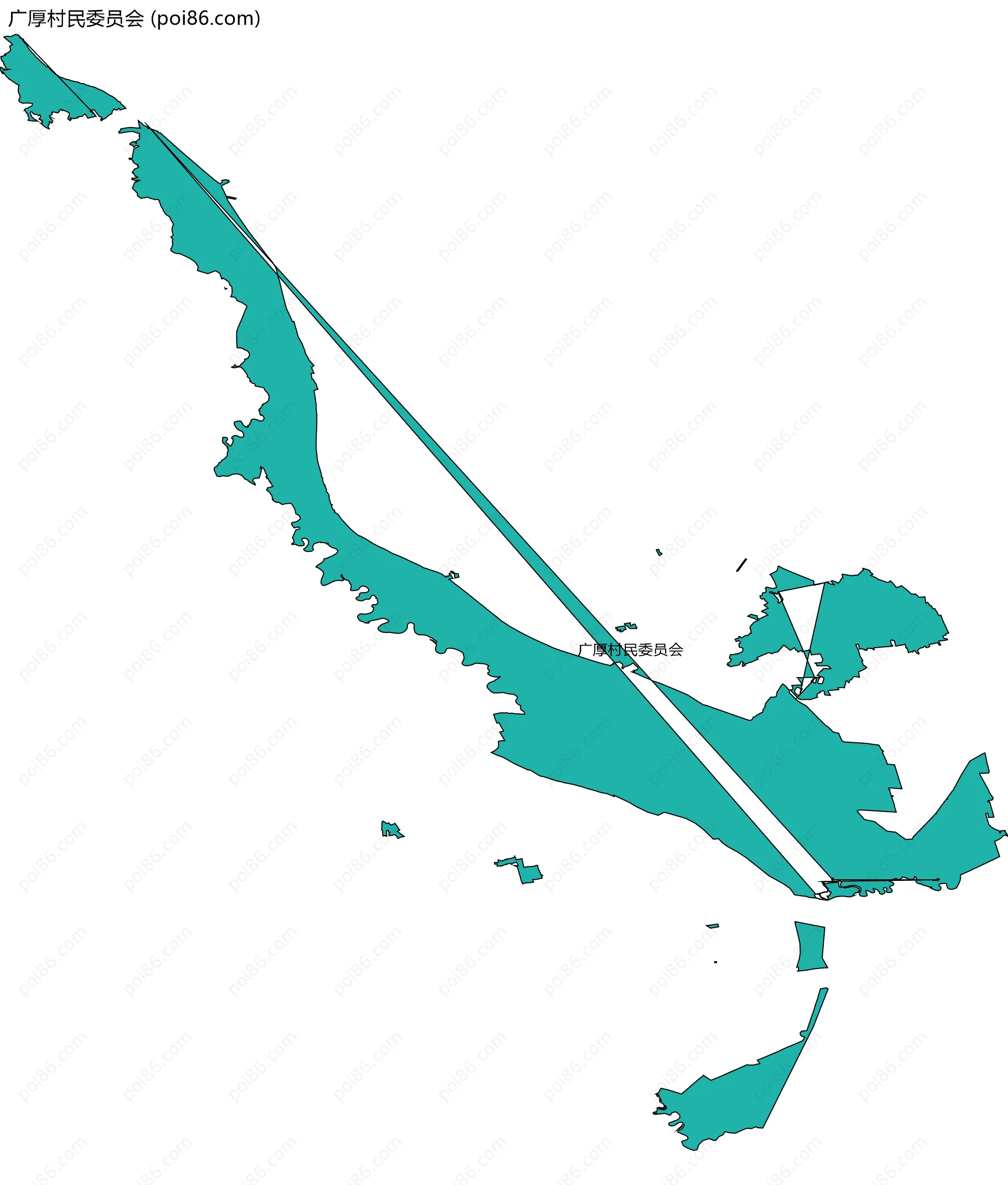 广厚村民委员会边界地图