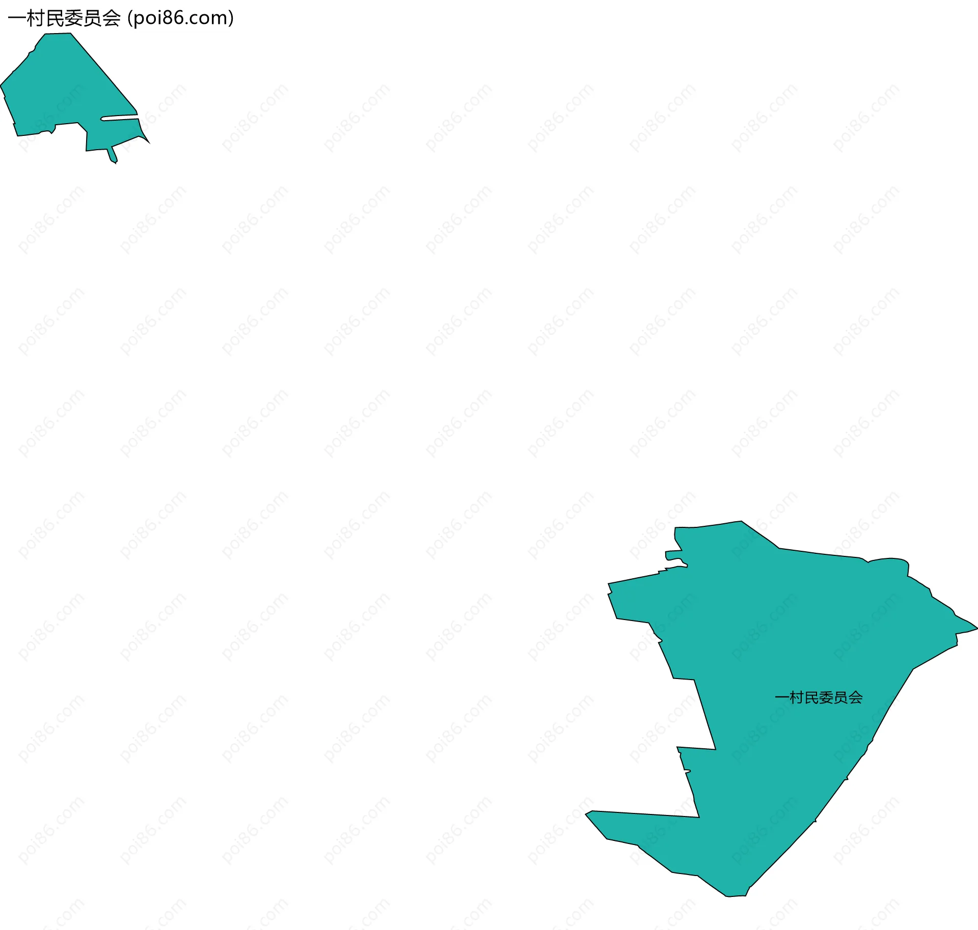 一村民委员会边界地图