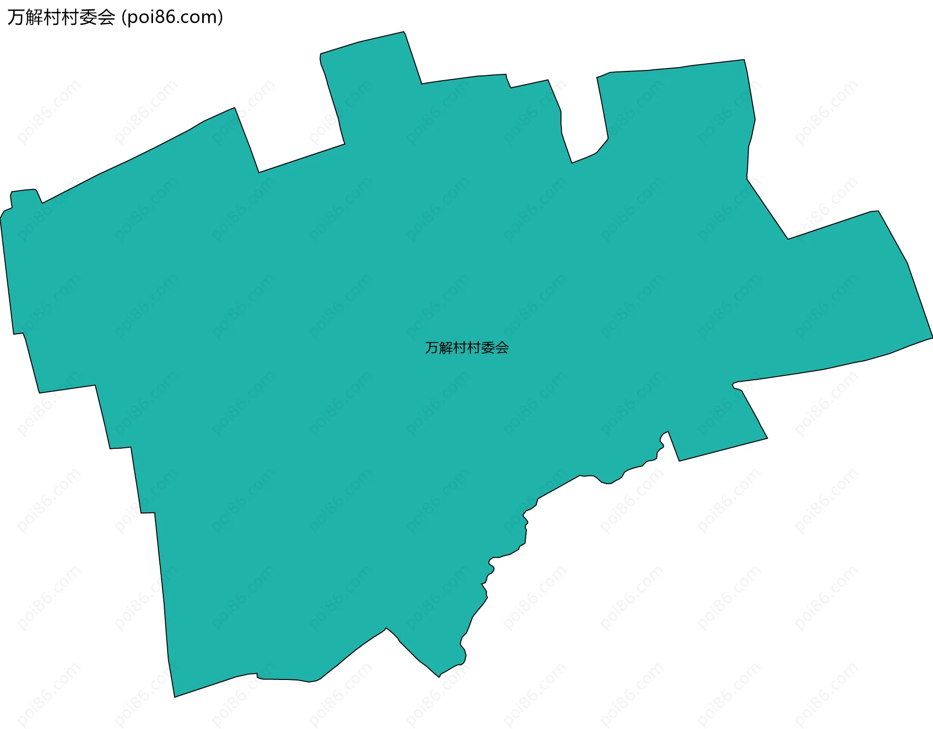 万解村村委会边界地图
