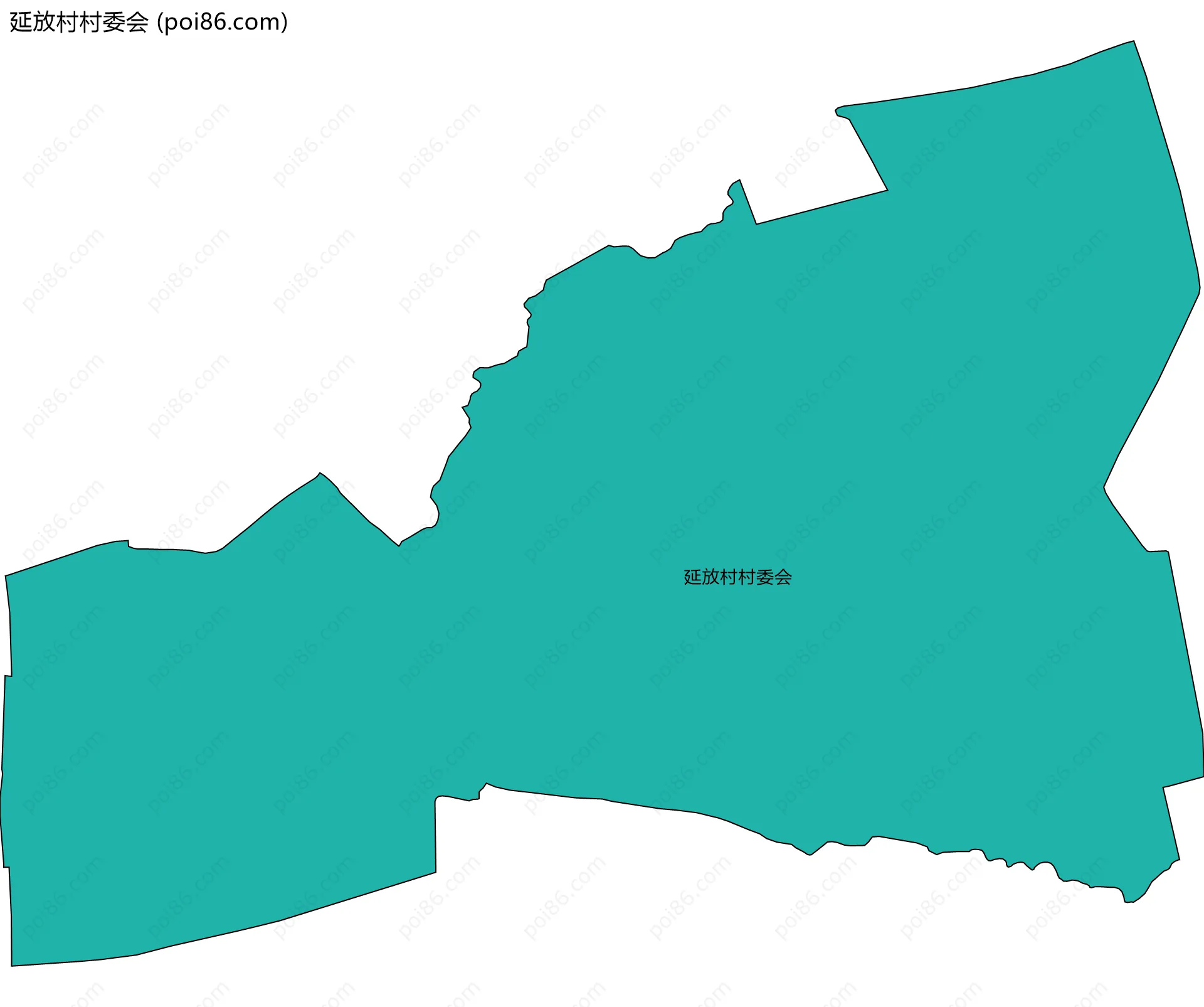 延放村村委会边界地图