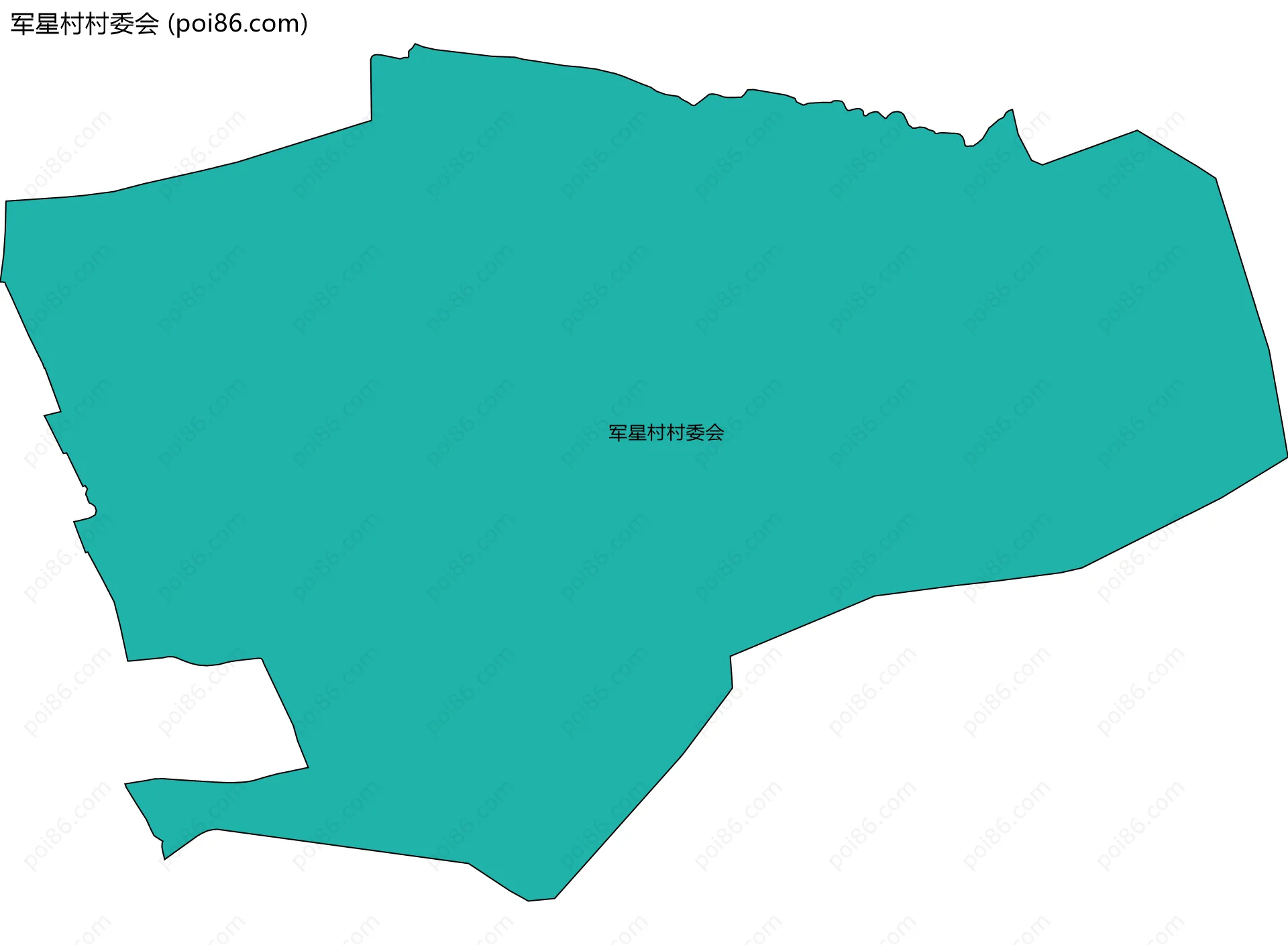 军星村村委会边界地图