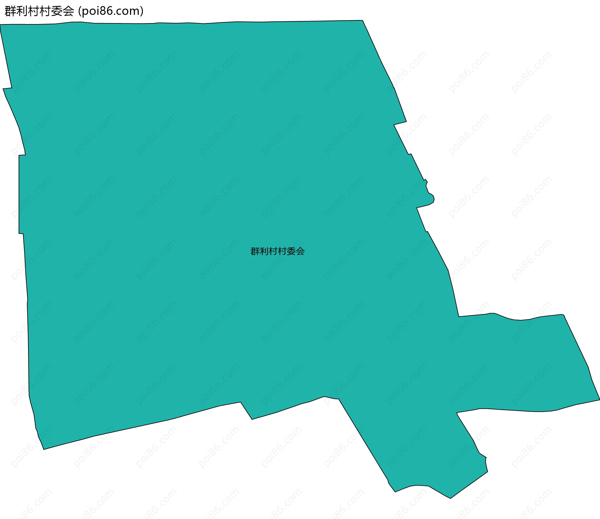 群利村村委会边界地图