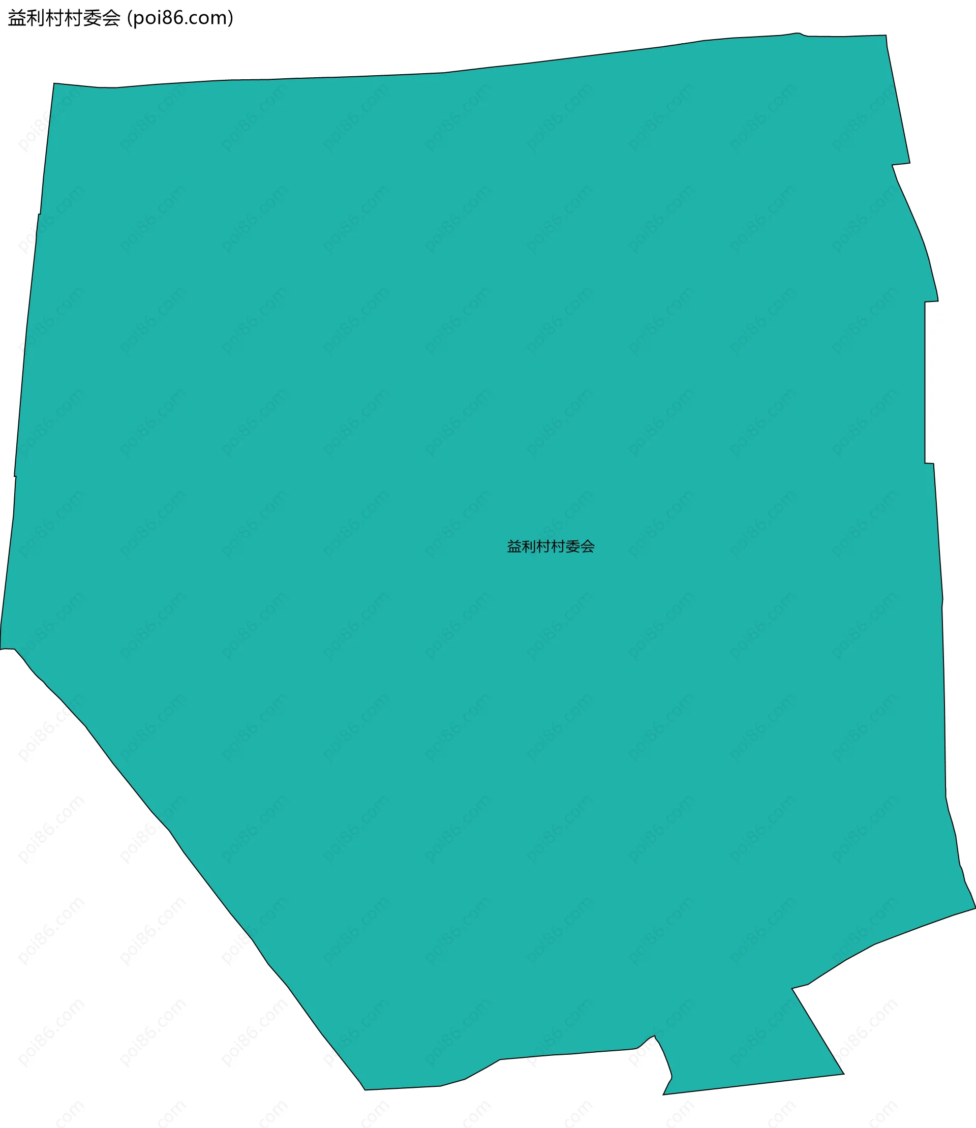 益利村村委会边界地图