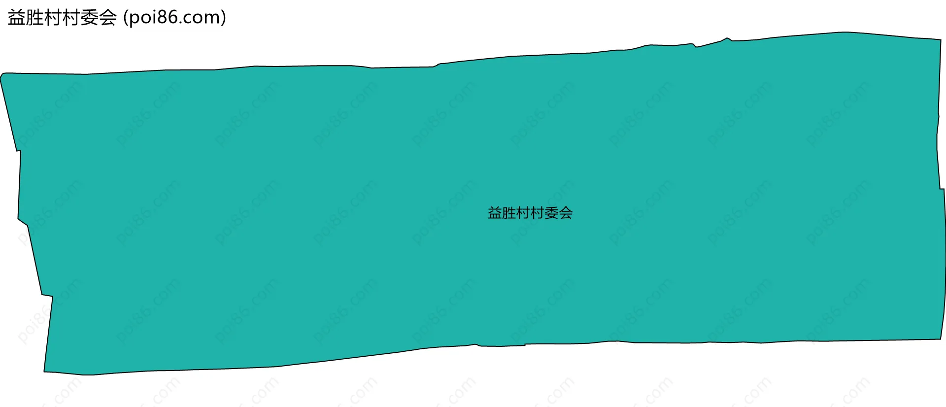 益胜村村委会边界地图