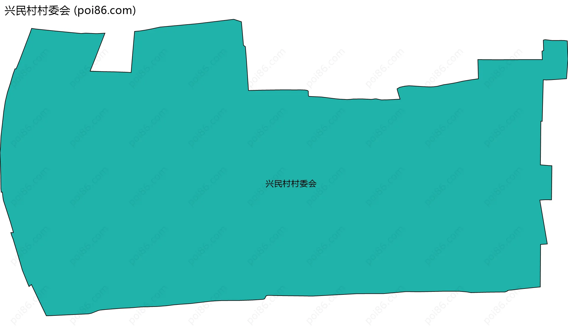 兴民村村委会边界地图