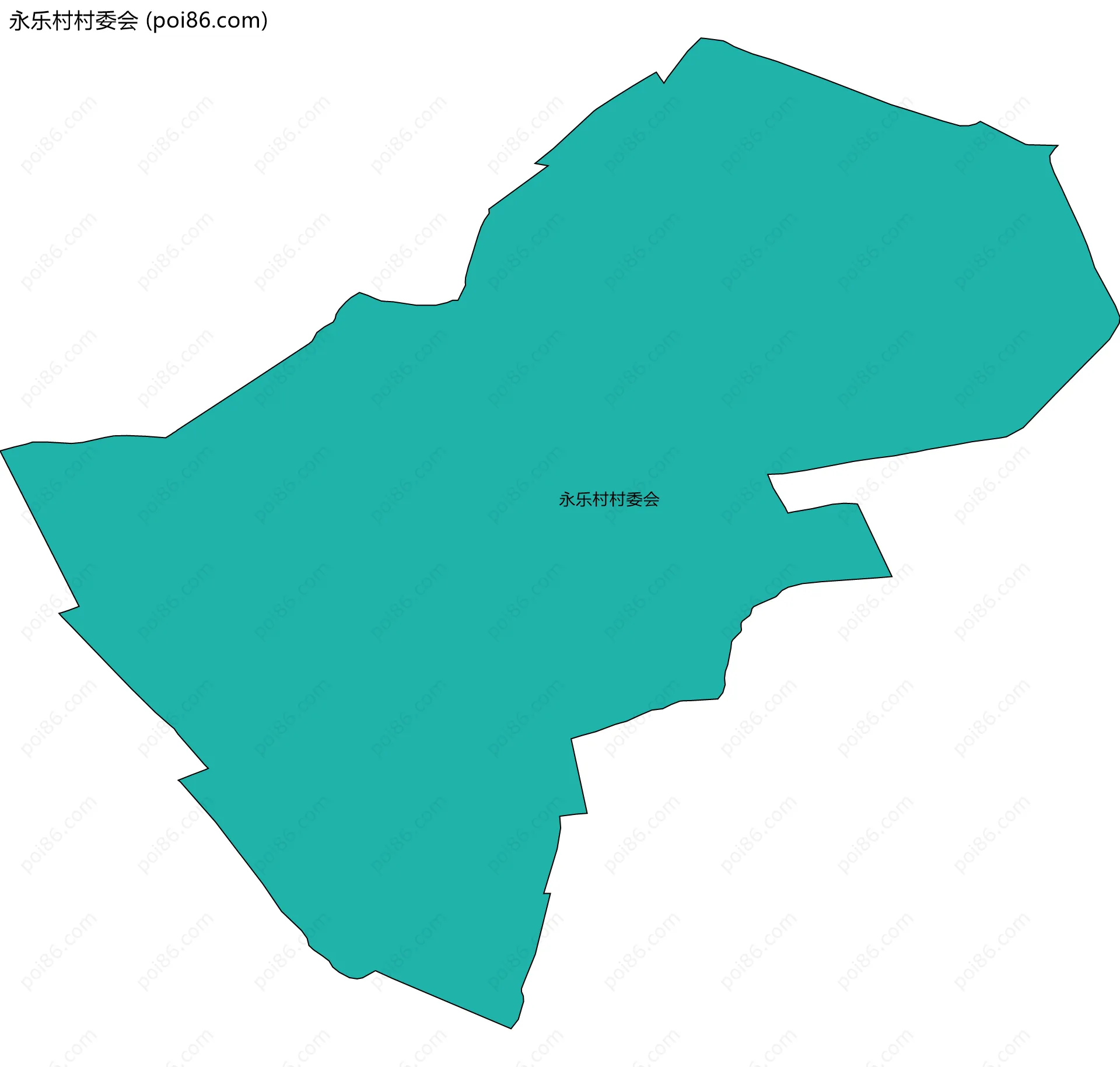 永乐村村委会边界地图