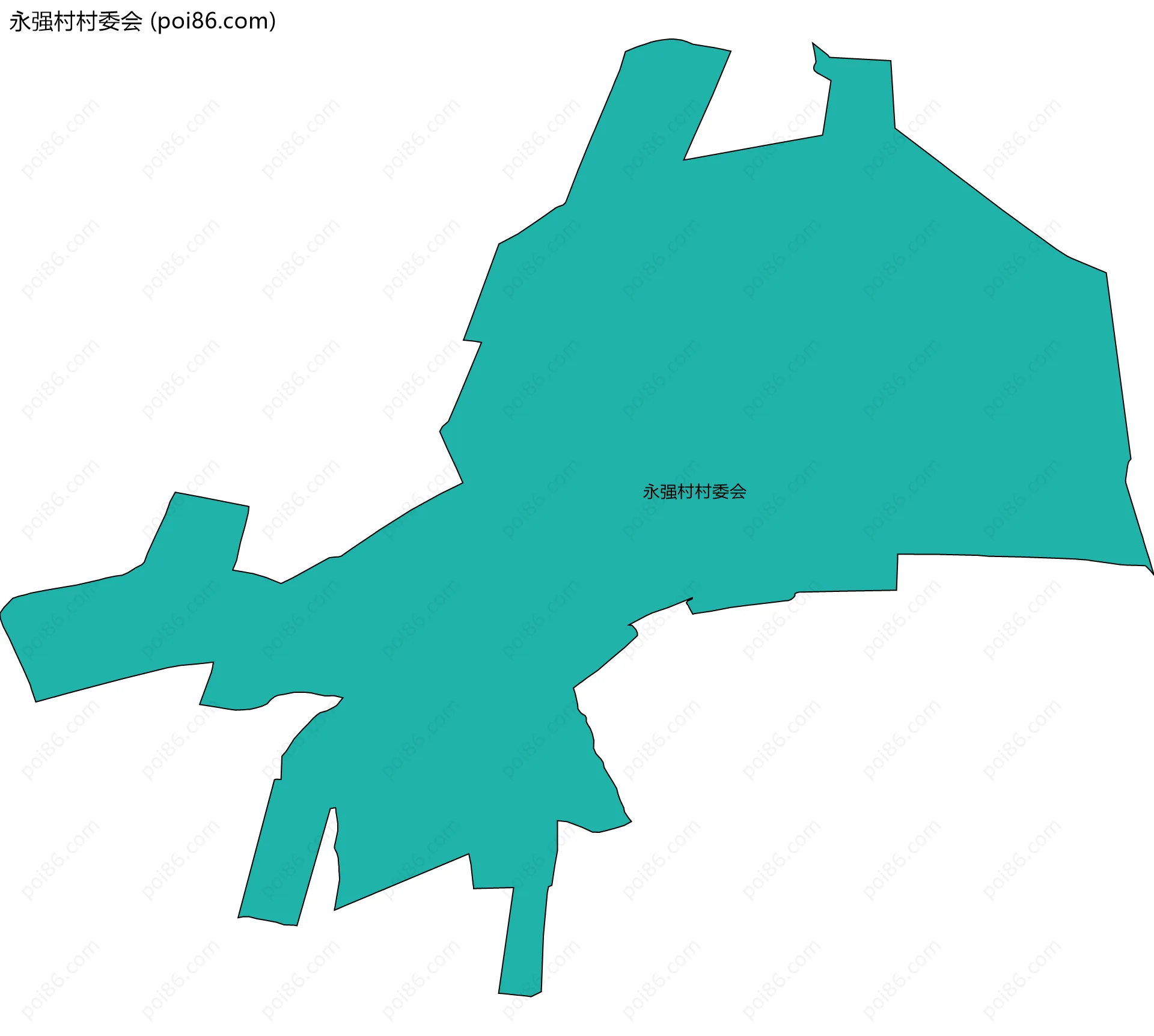 永强村村委会边界地图