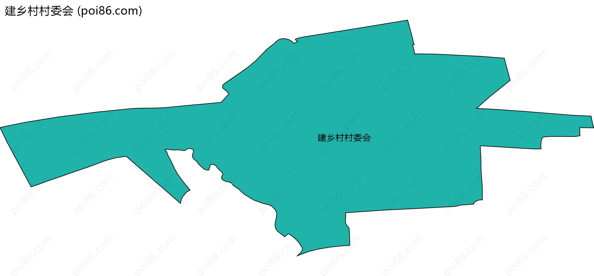 建乡村村委会边界地图