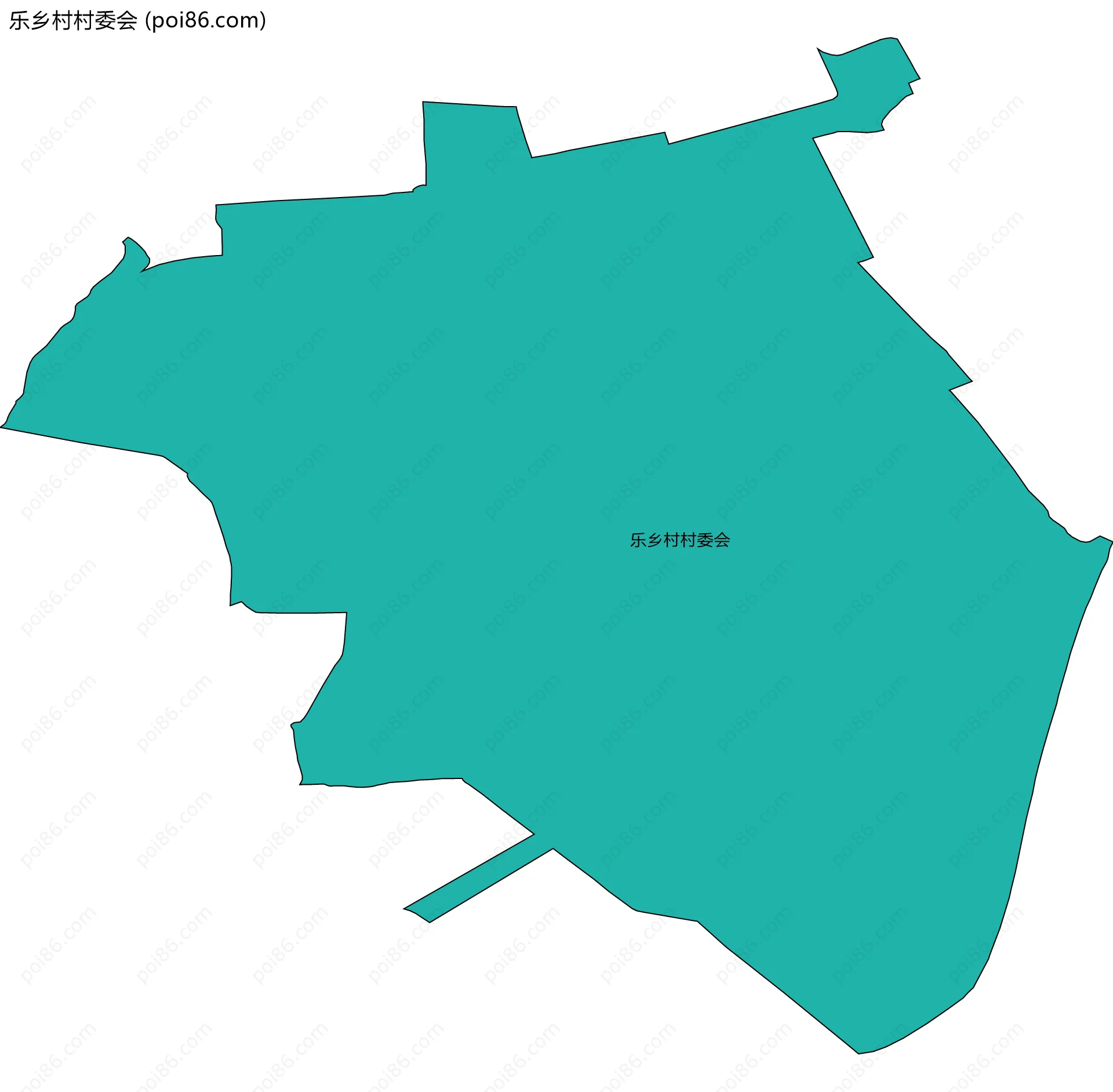 乐乡村村委会边界地图