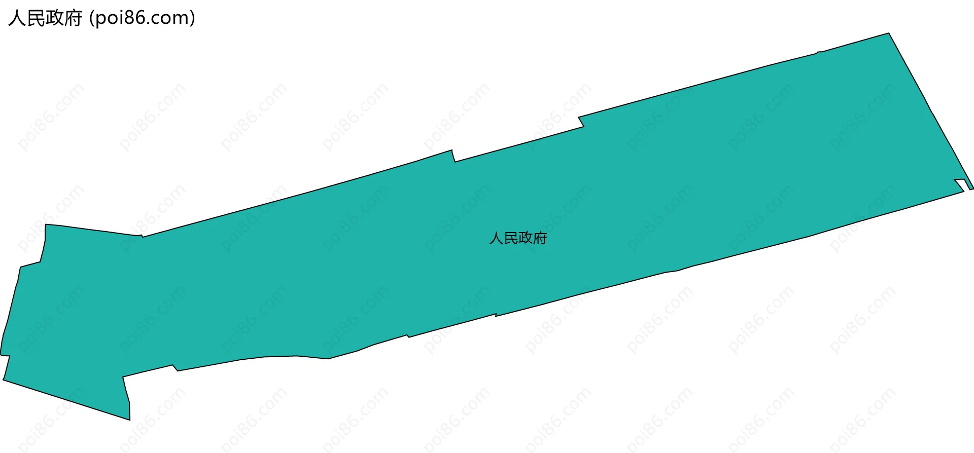 人民政府边界地图