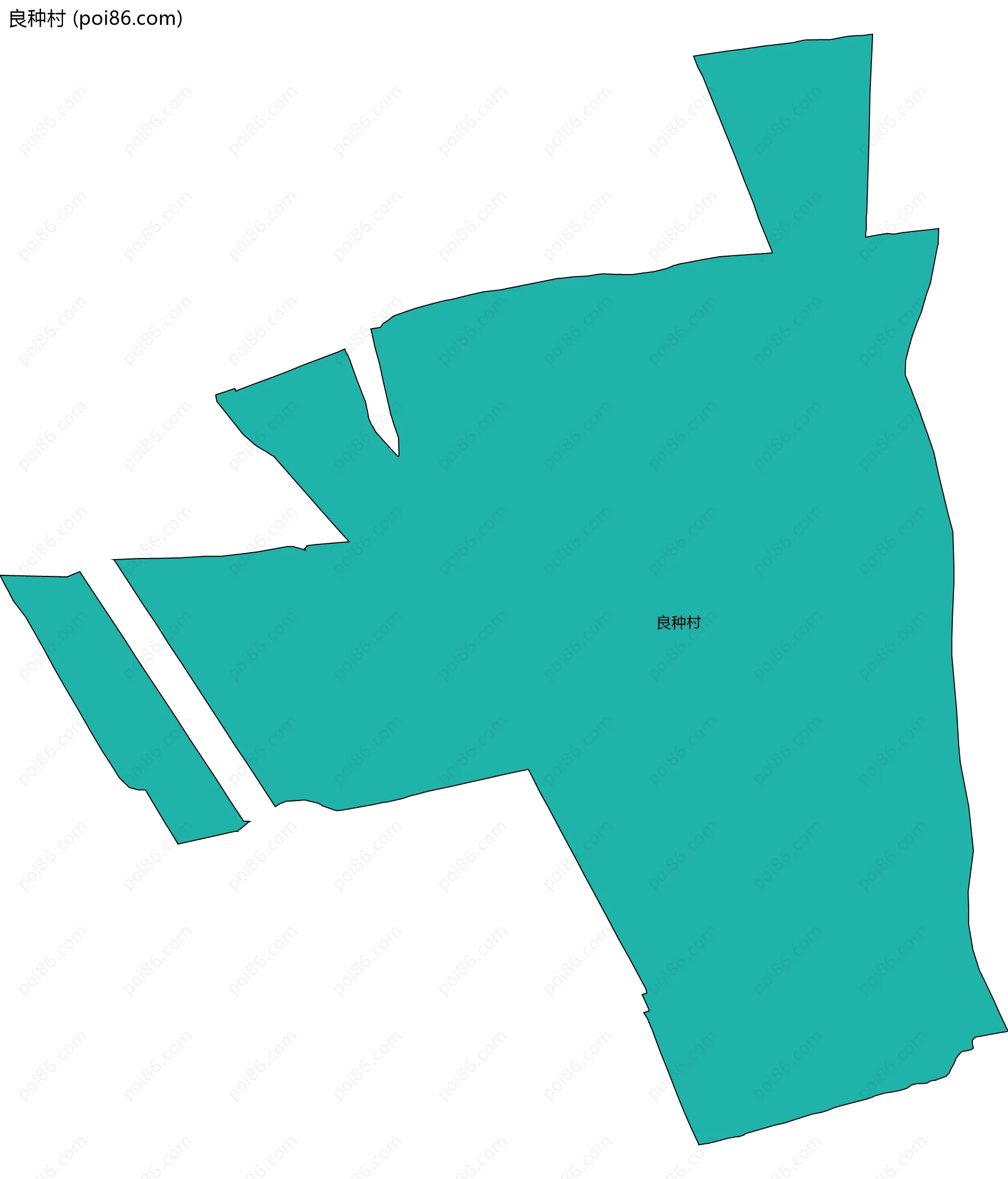 良种村边界地图