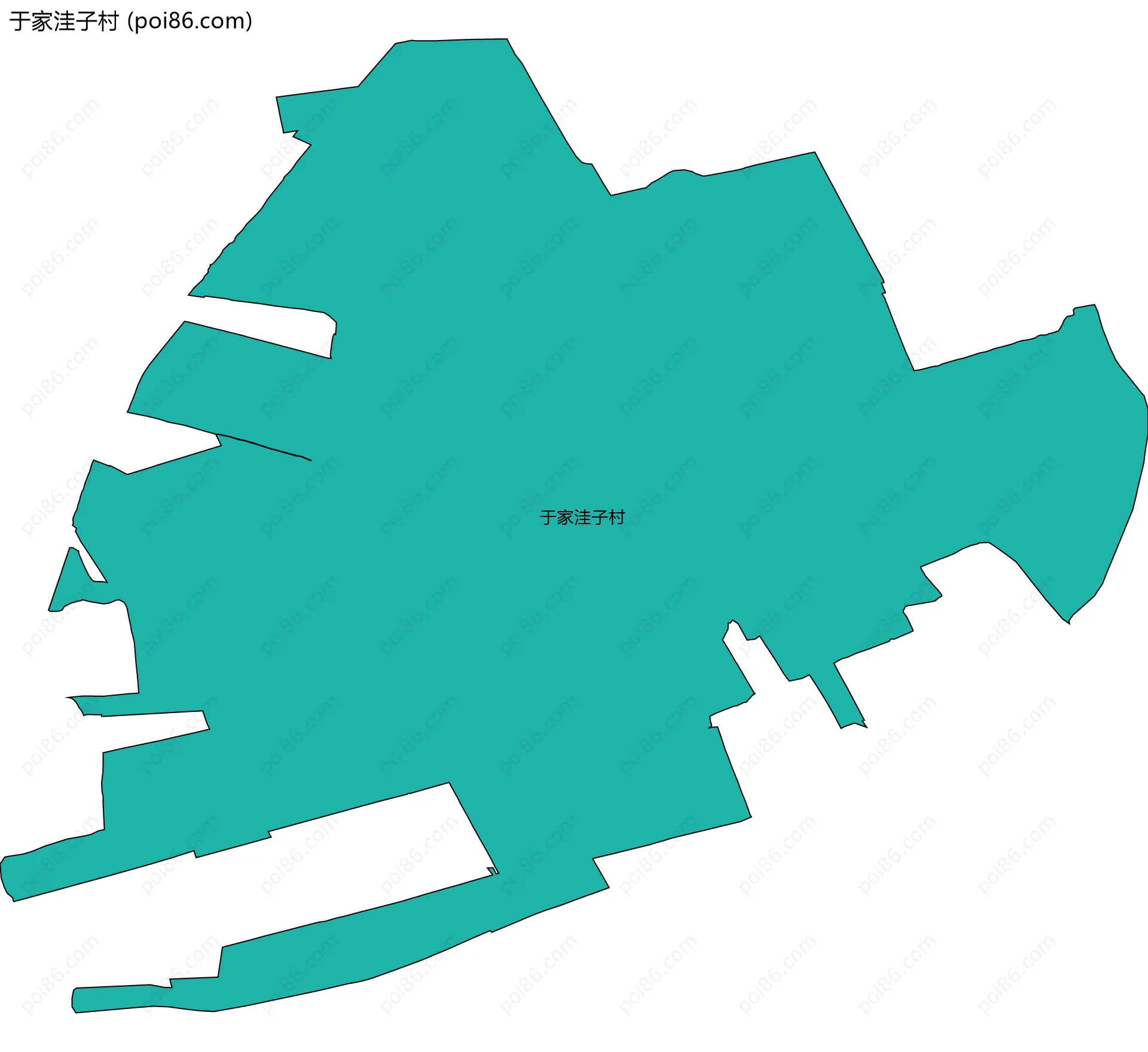 于家洼子村边界地图