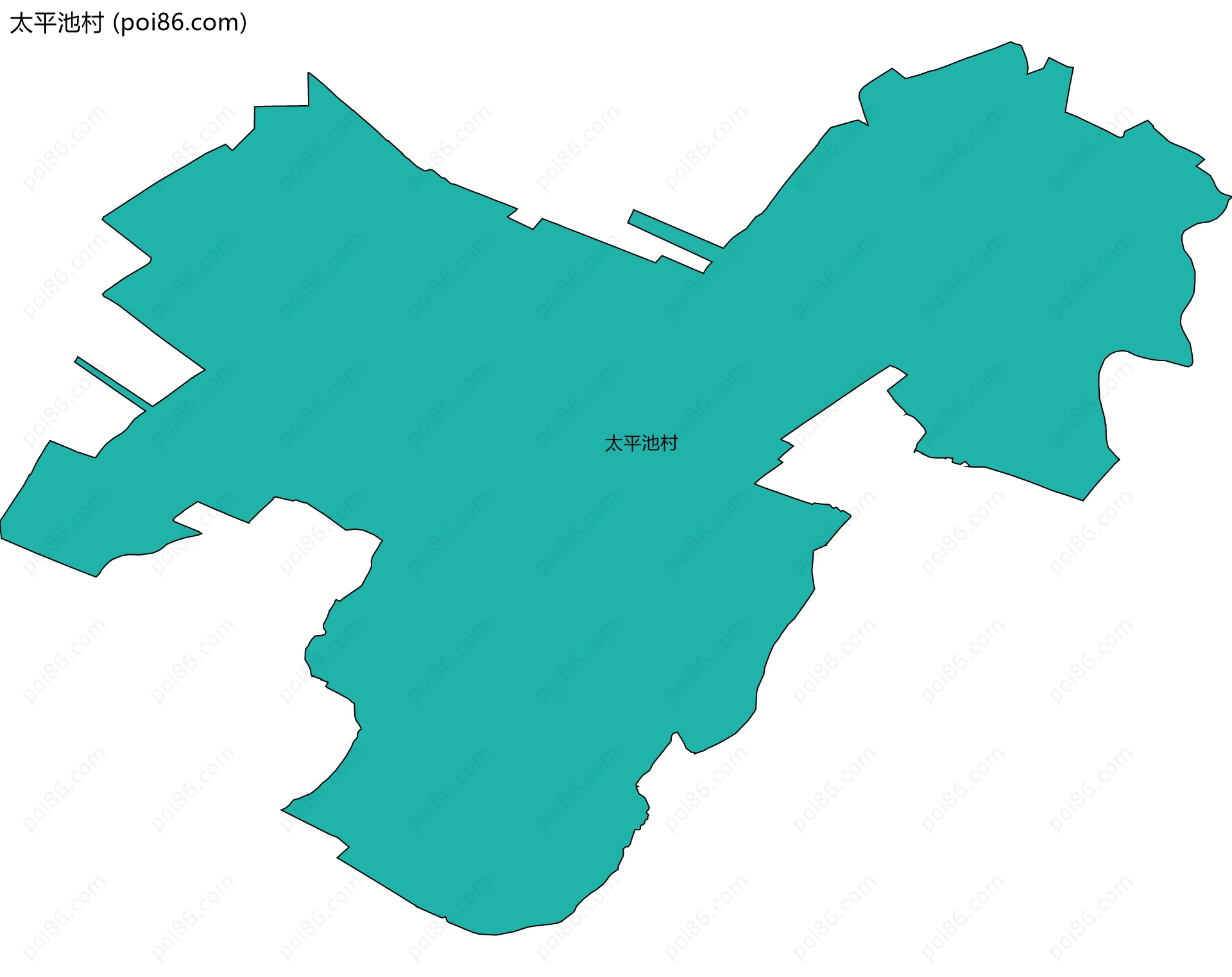 太平池村边界地图