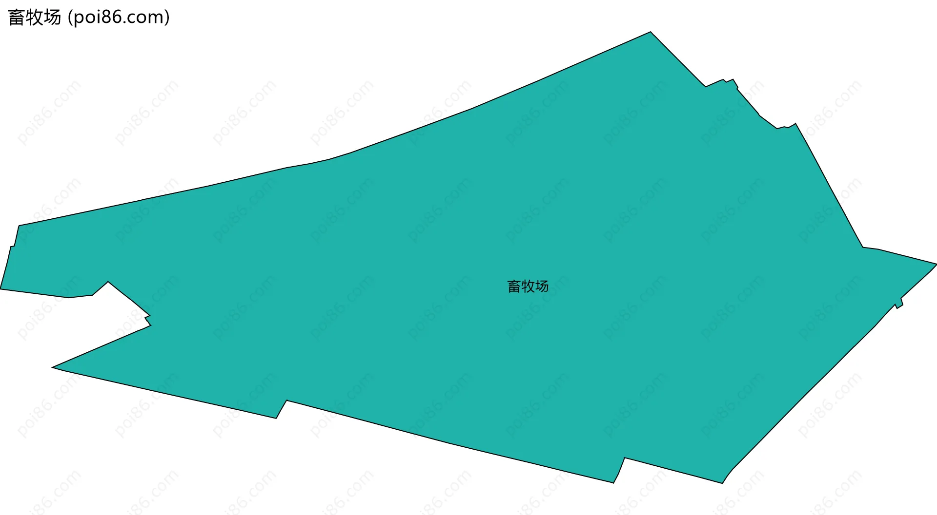 畜牧场边界地图