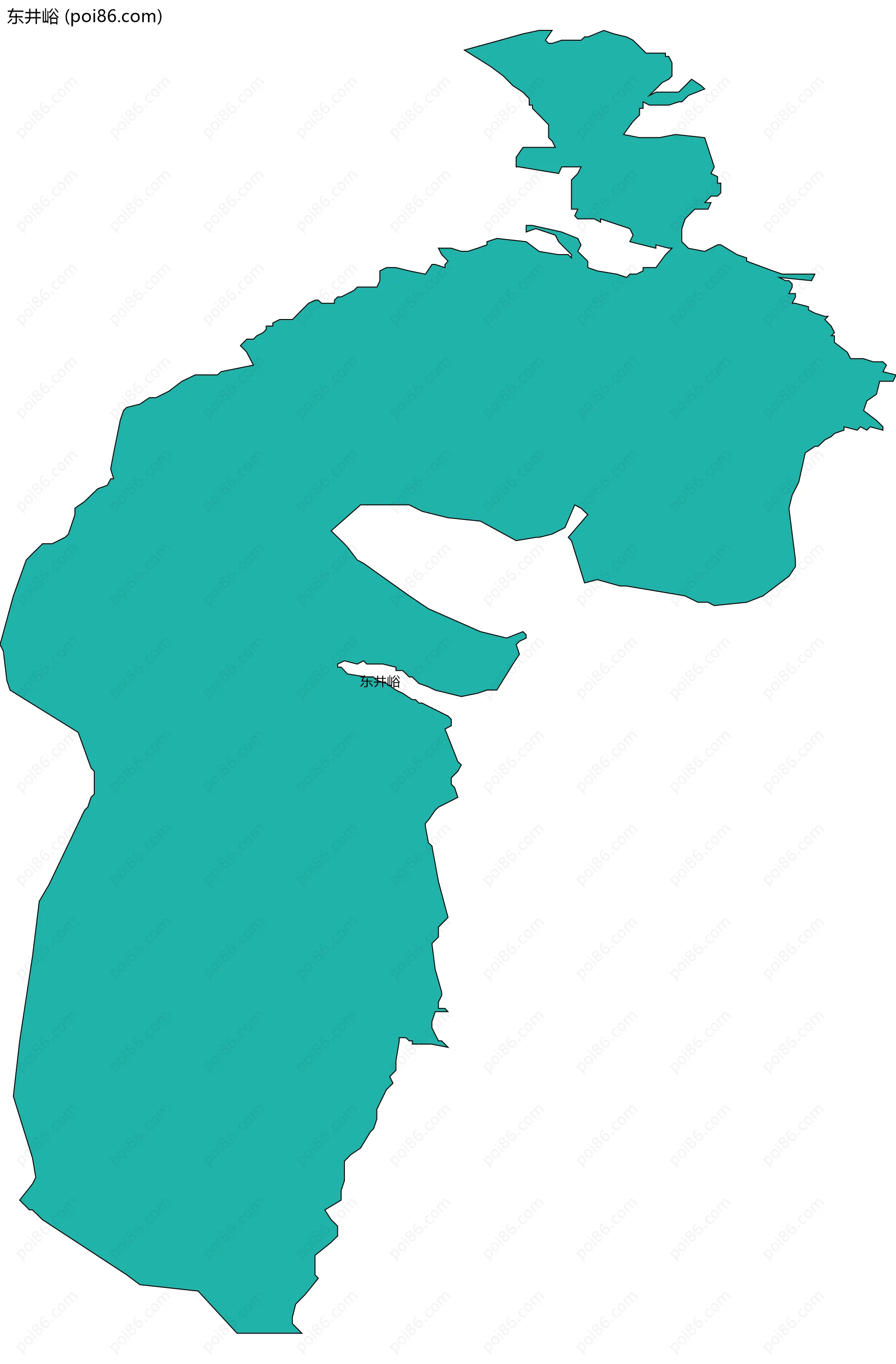 东井峪边界地图