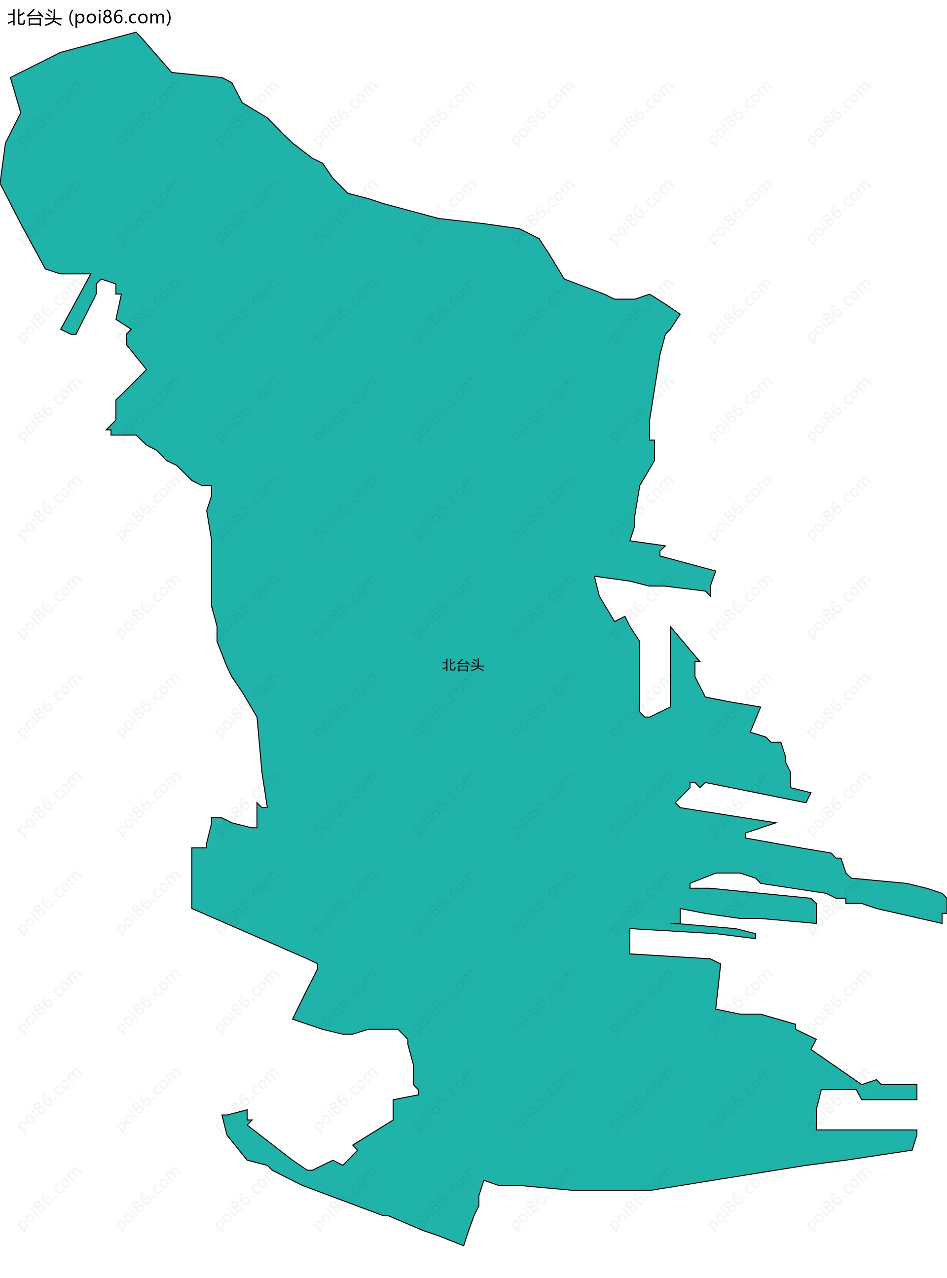 北台头边界地图