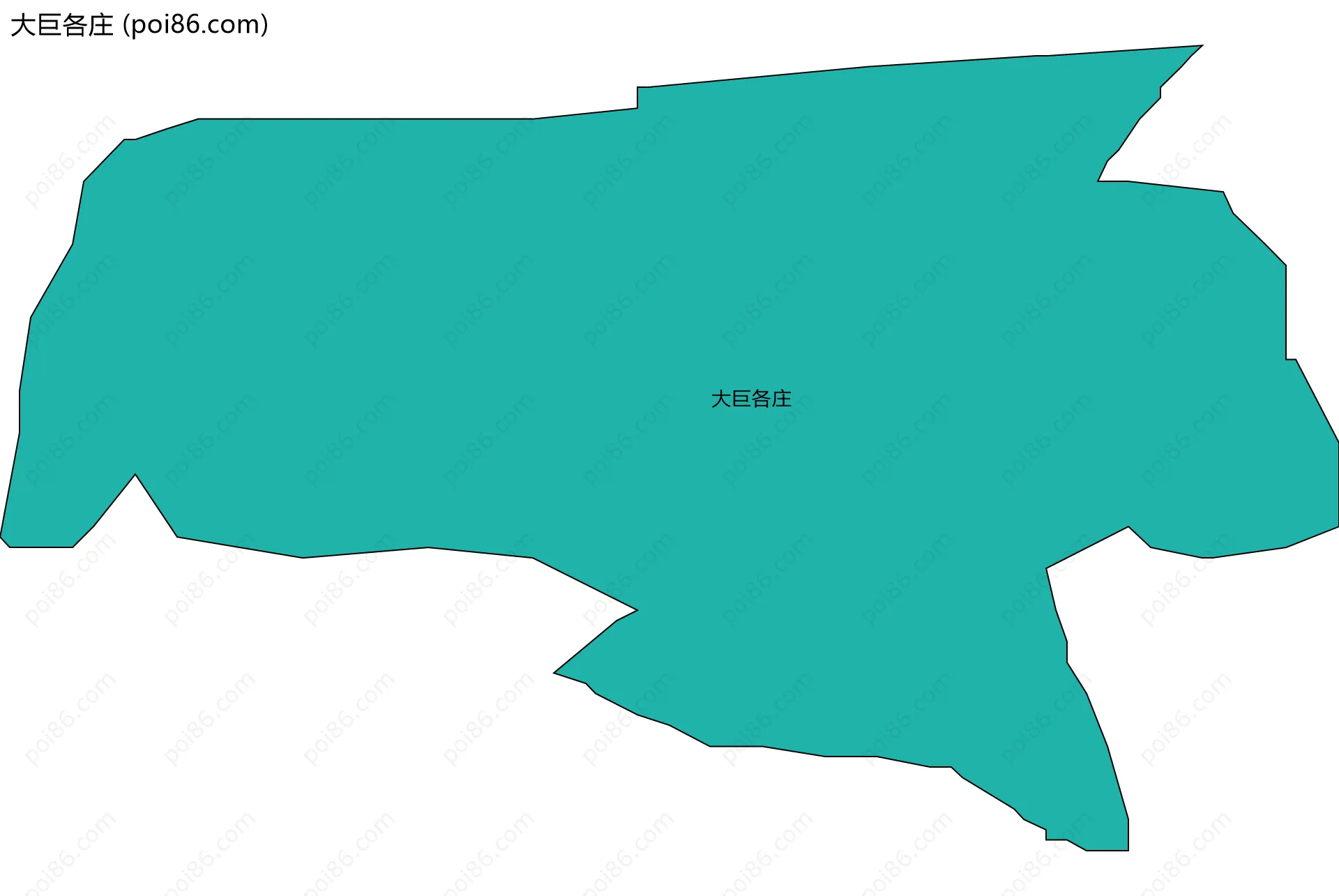 大巨各庄边界地图