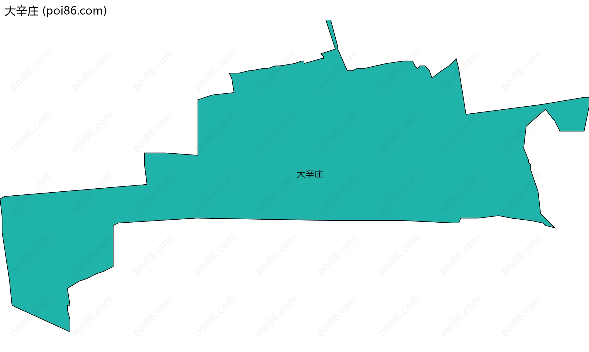 大辛庄边界地图