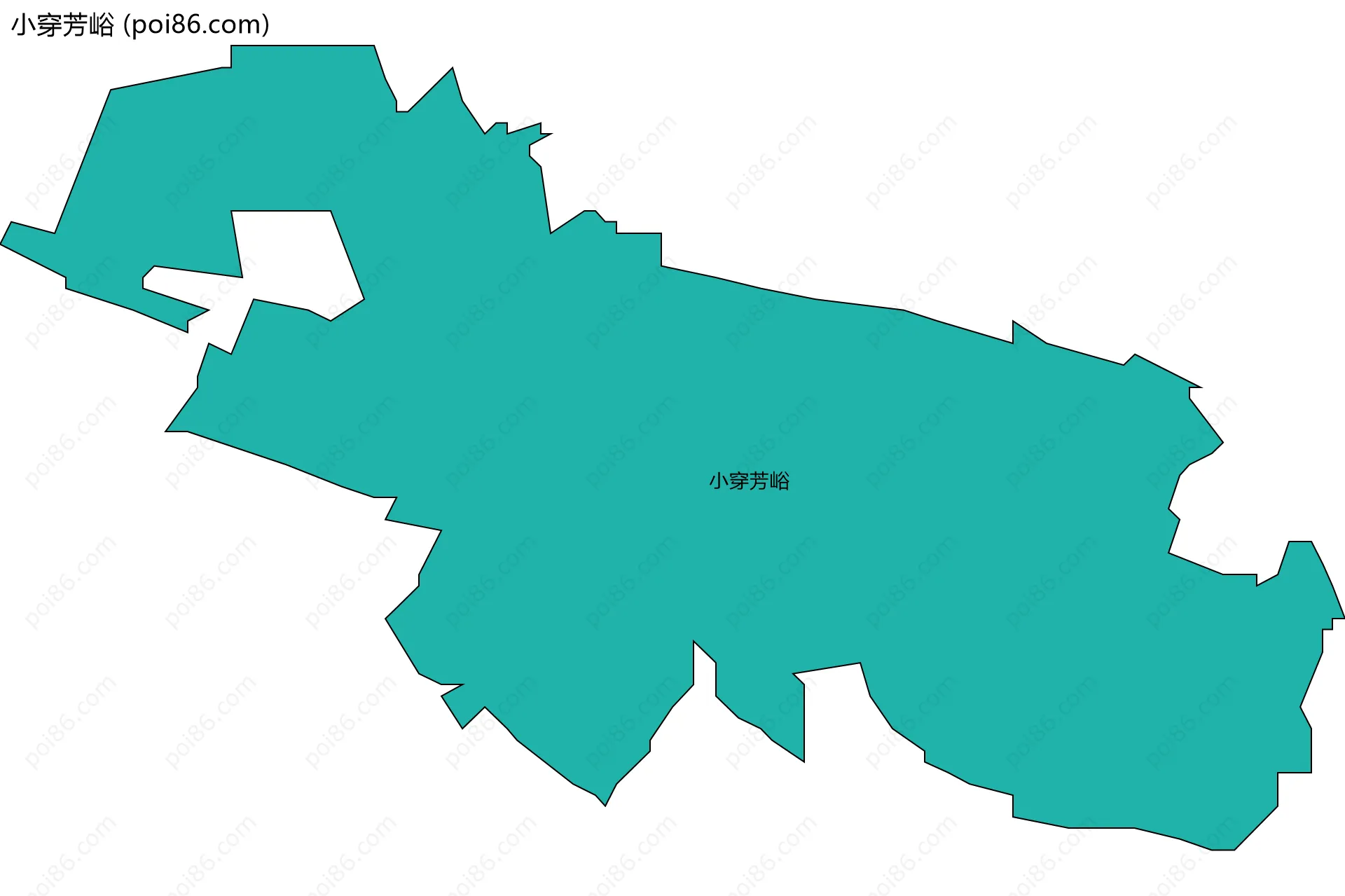 小穿芳峪边界地图