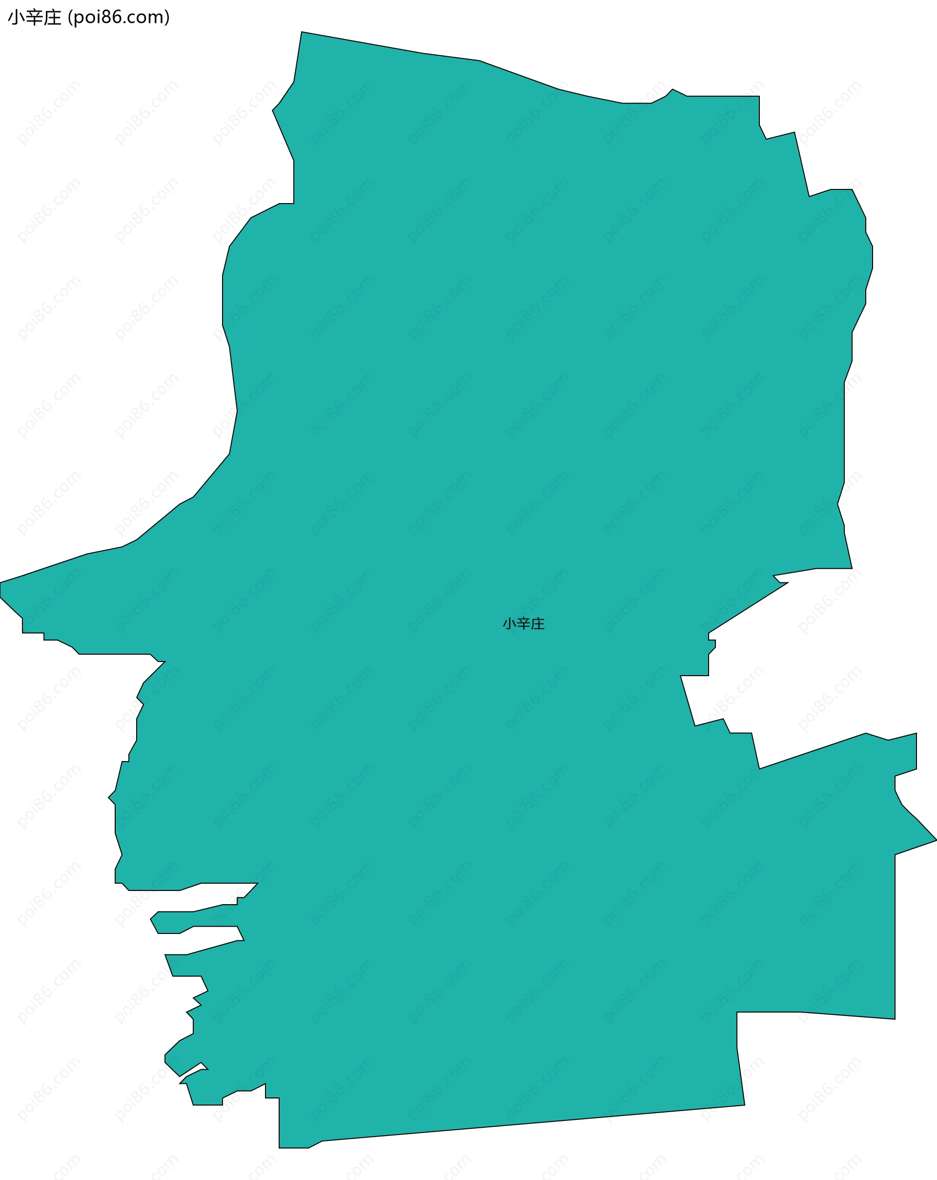 小辛庄边界地图