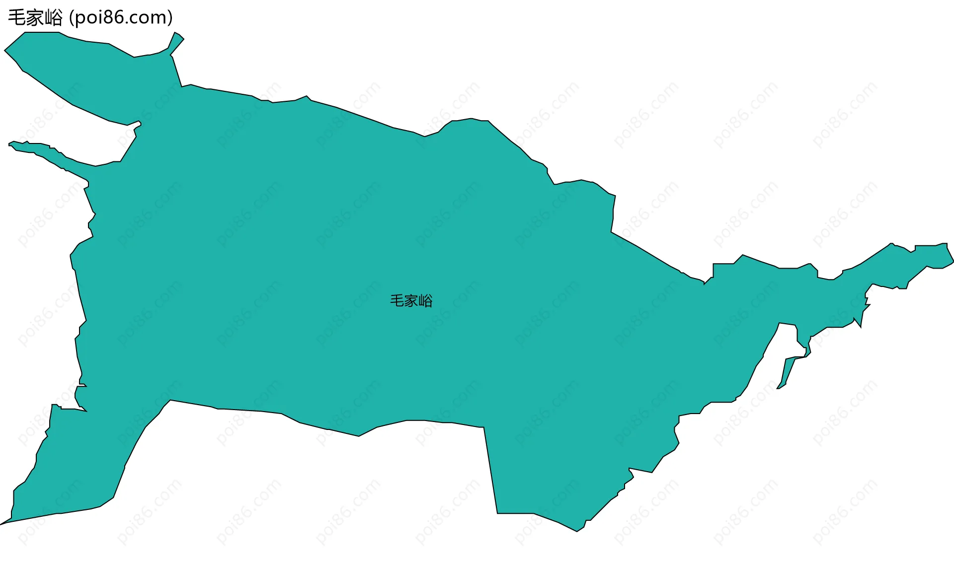 毛家峪边界地图