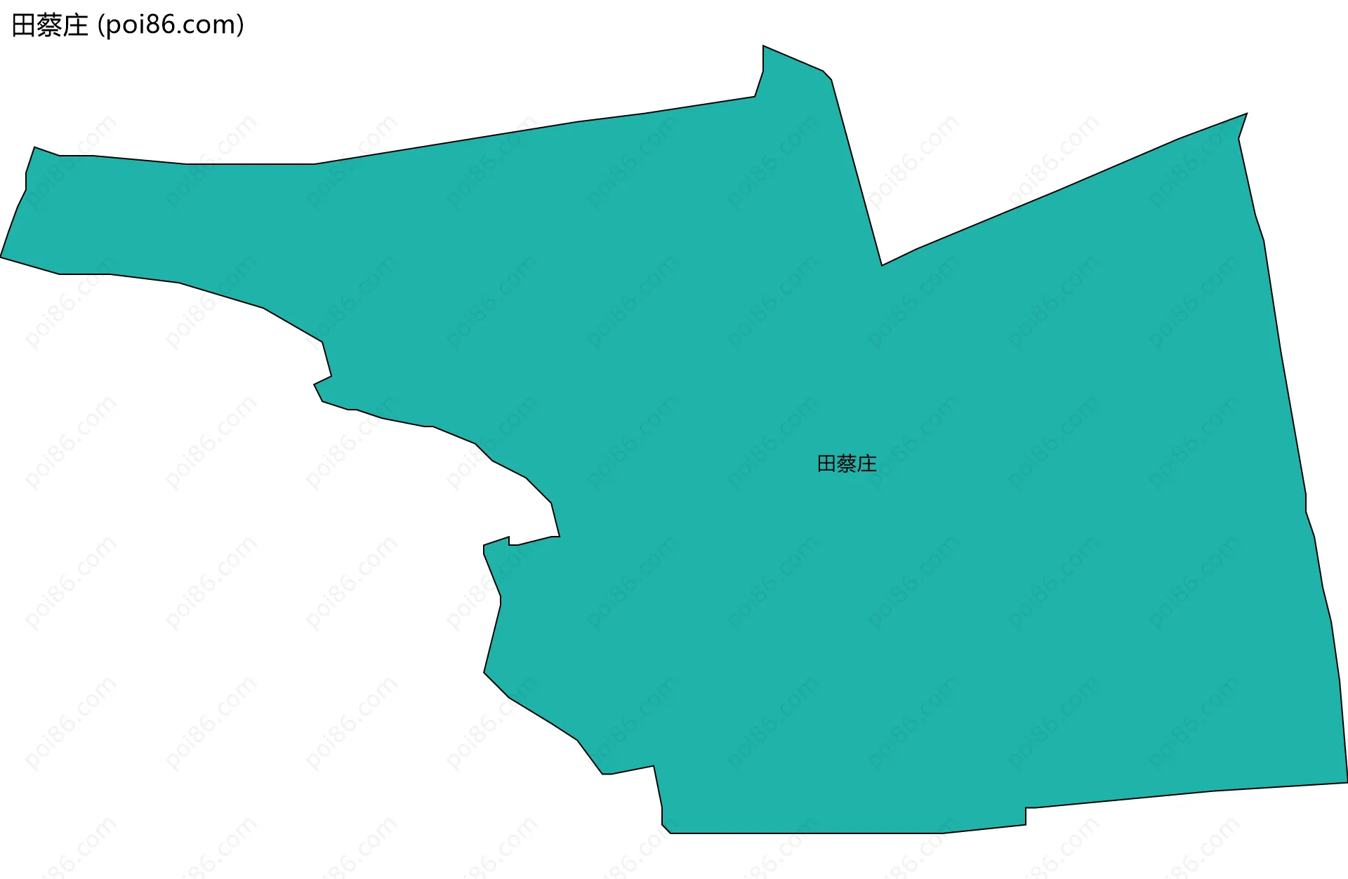 田蔡庄边界地图