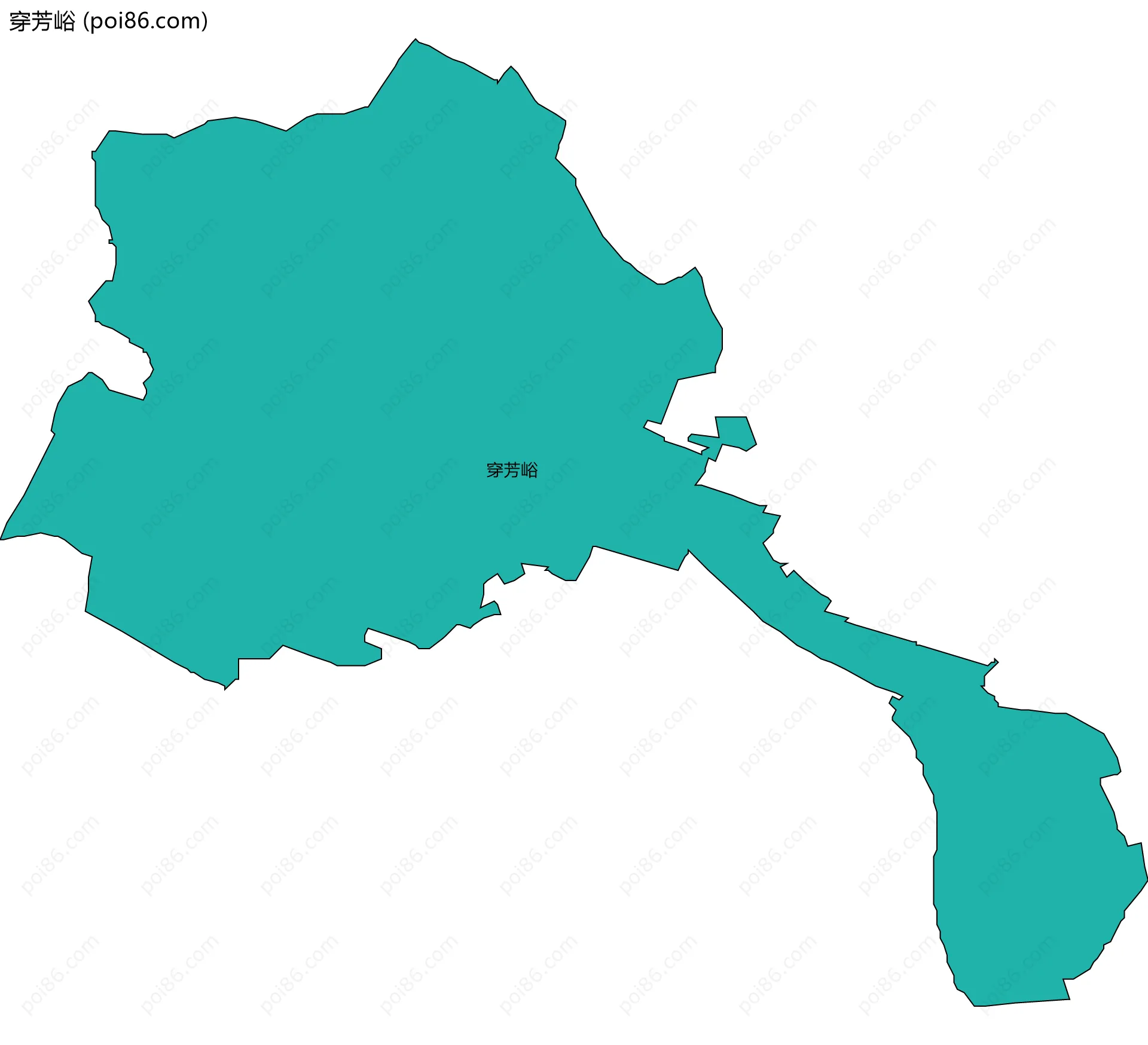 穿芳峪边界地图