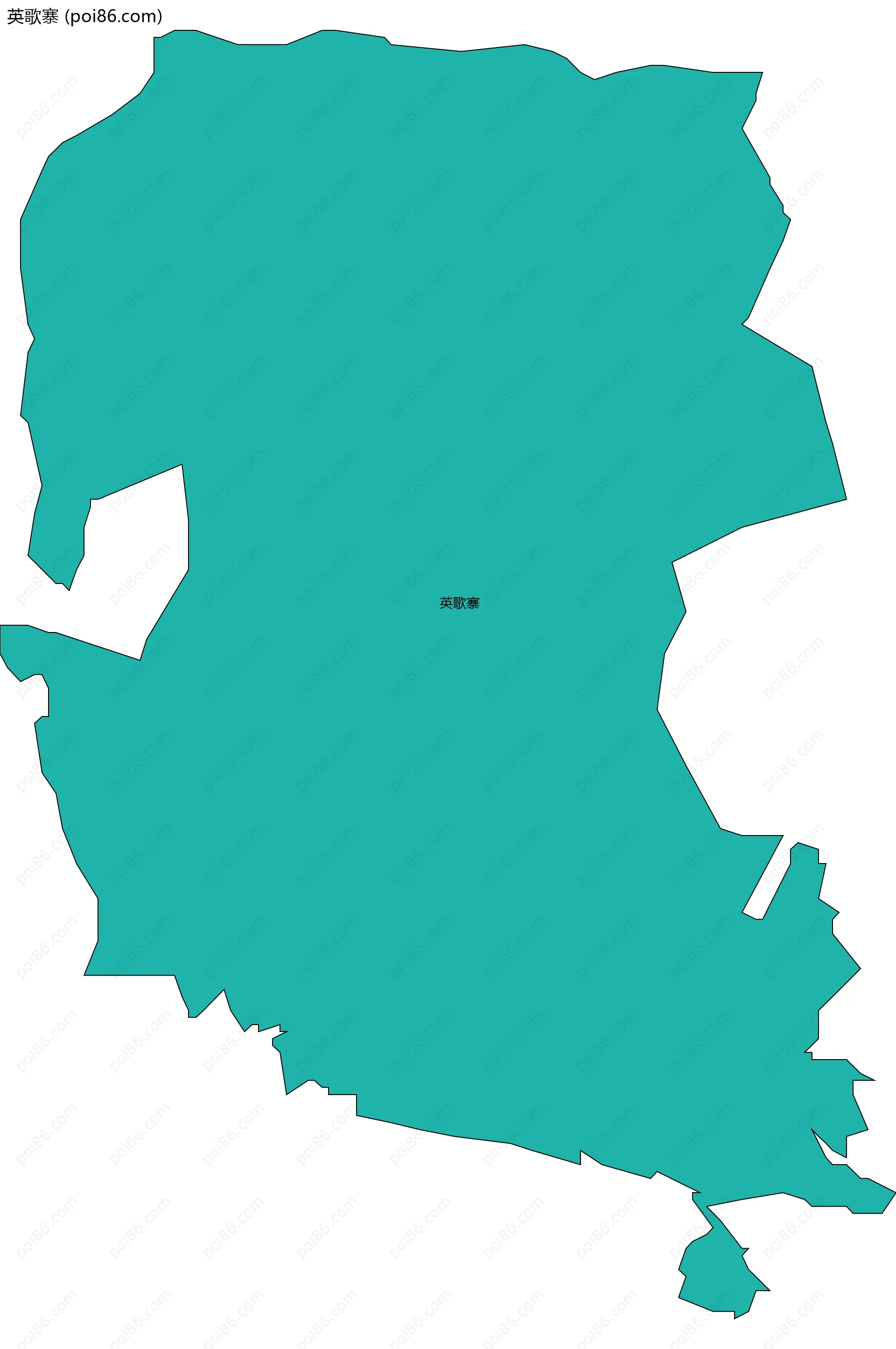 英歌寨边界地图