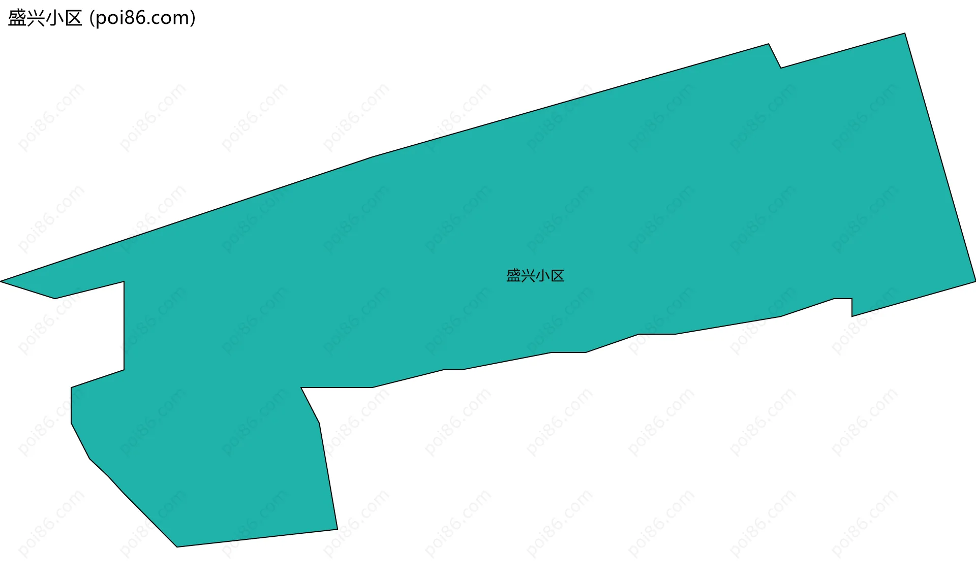 盛兴小区边界地图