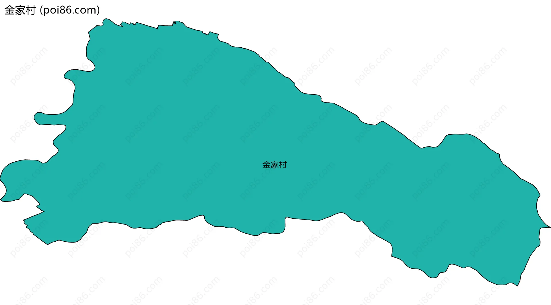 金家村边界地图