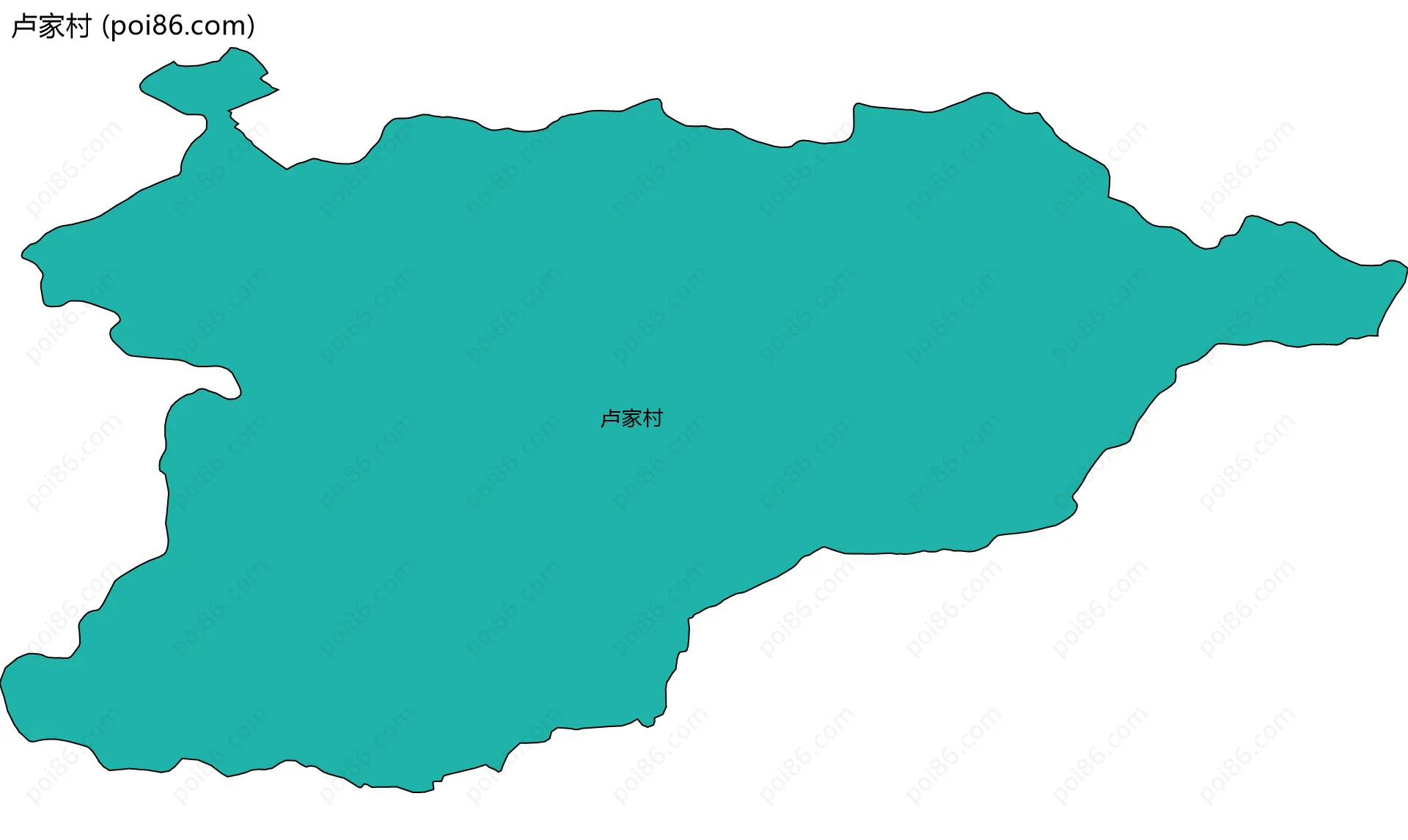 卢家村边界地图