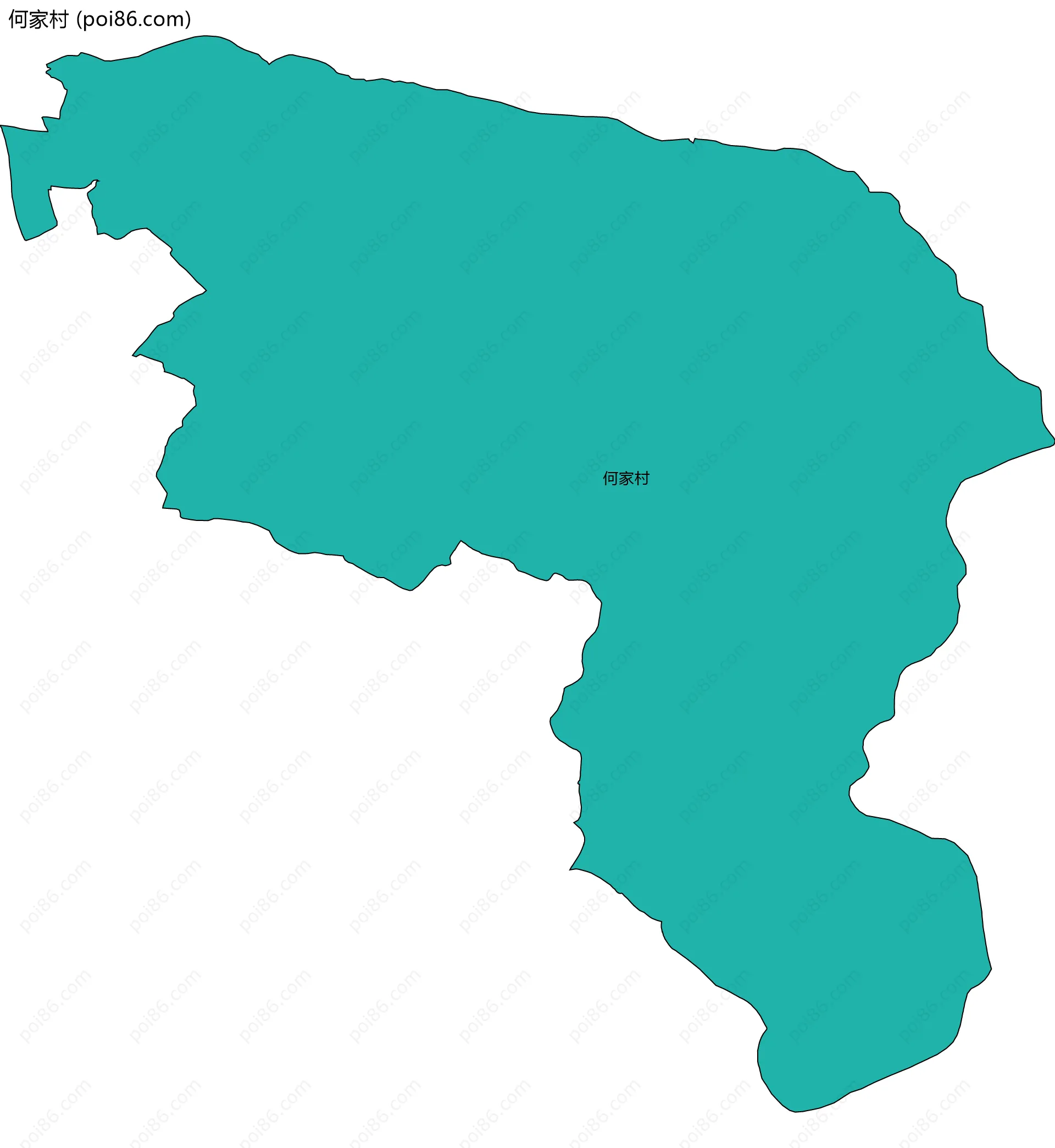 何家村边界地图