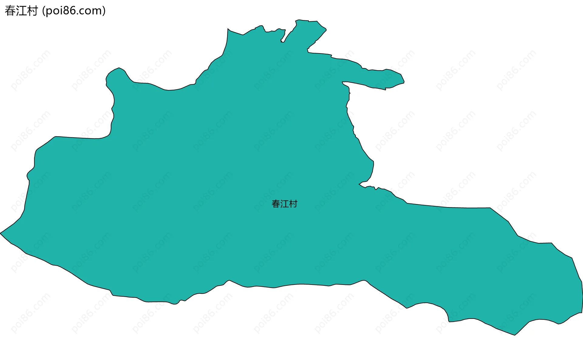 春江村边界地图