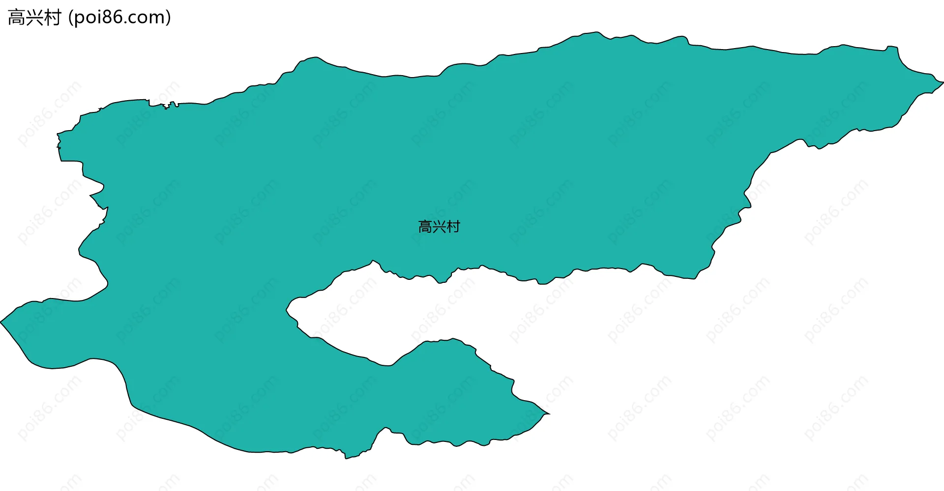 高兴村边界地图