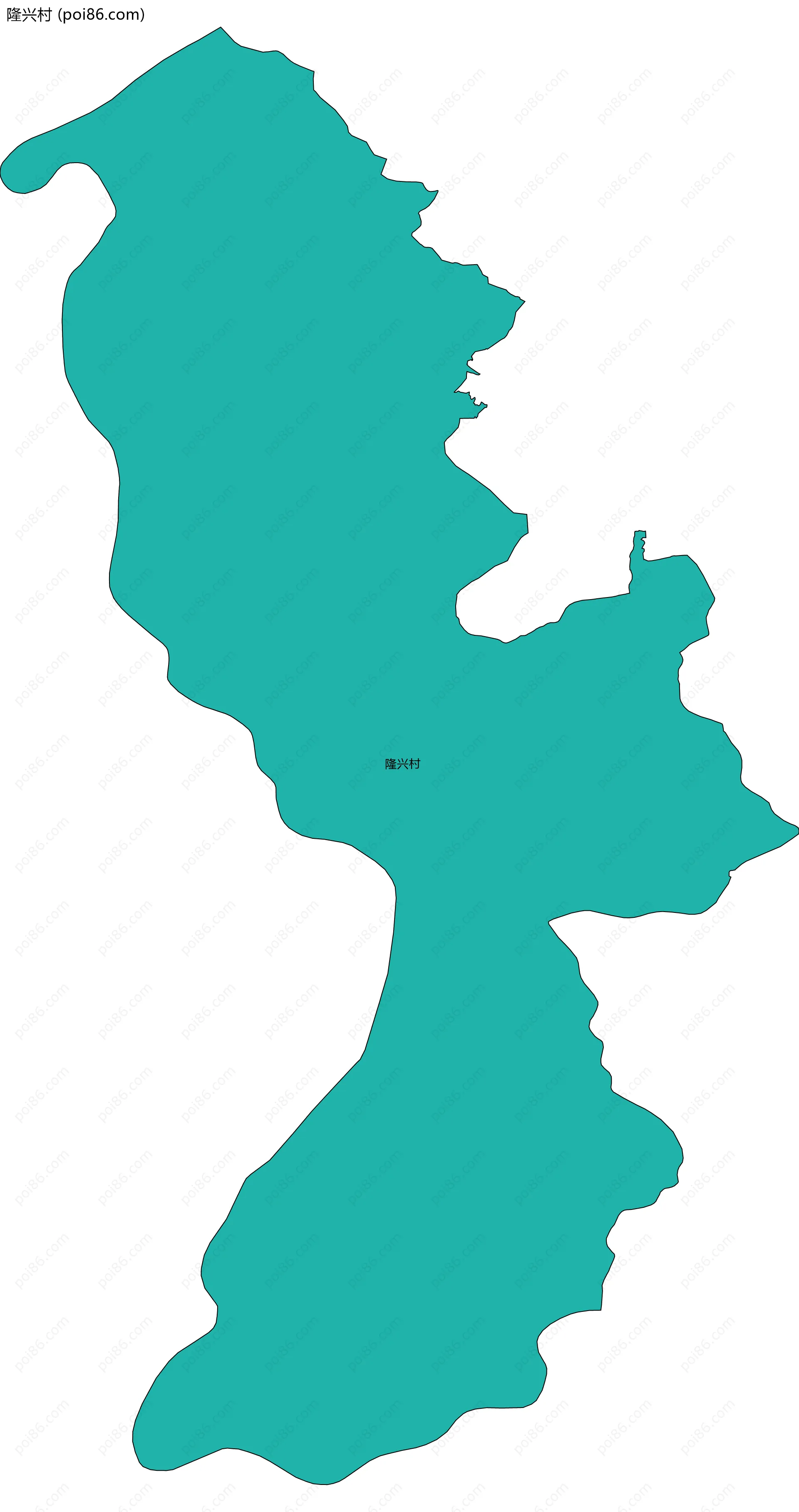隆兴村边界地图