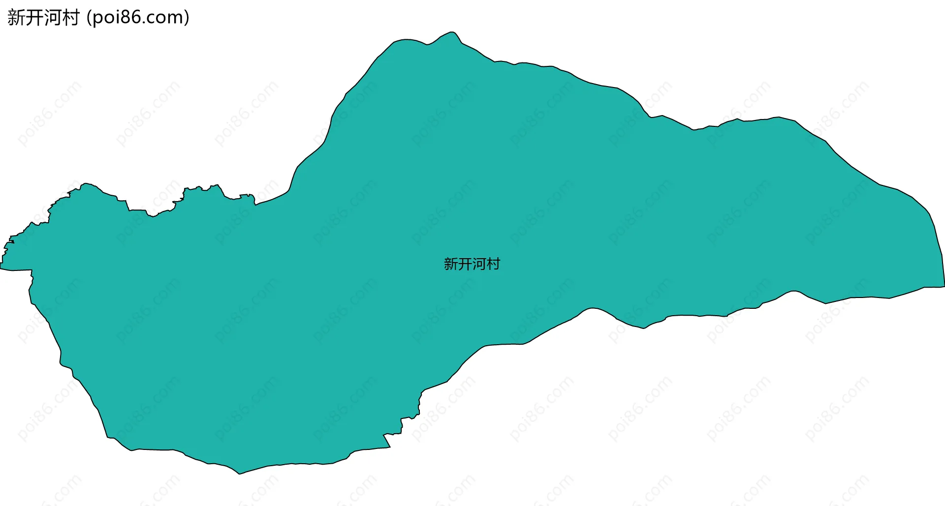 新开河村边界地图