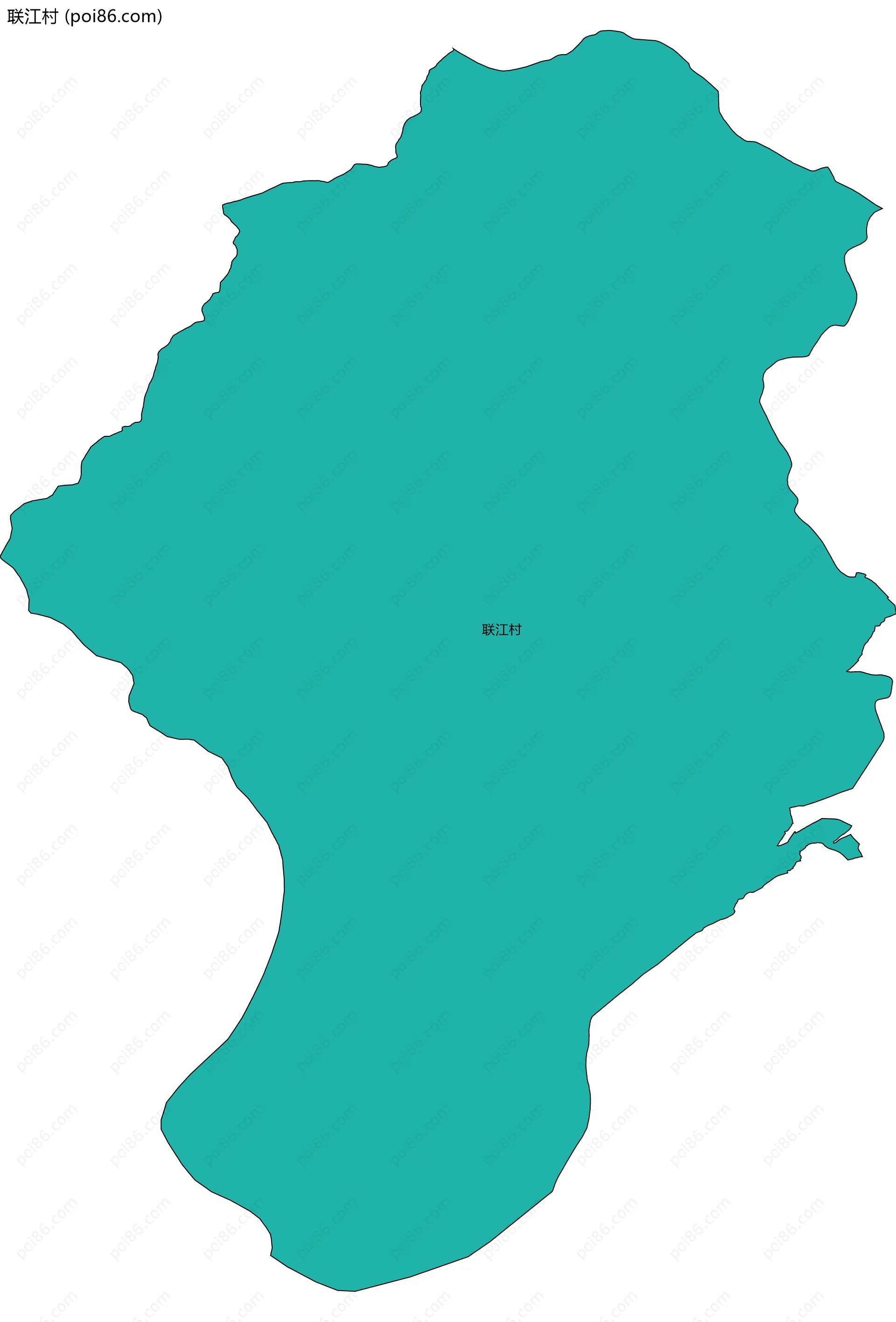 联江村边界地图