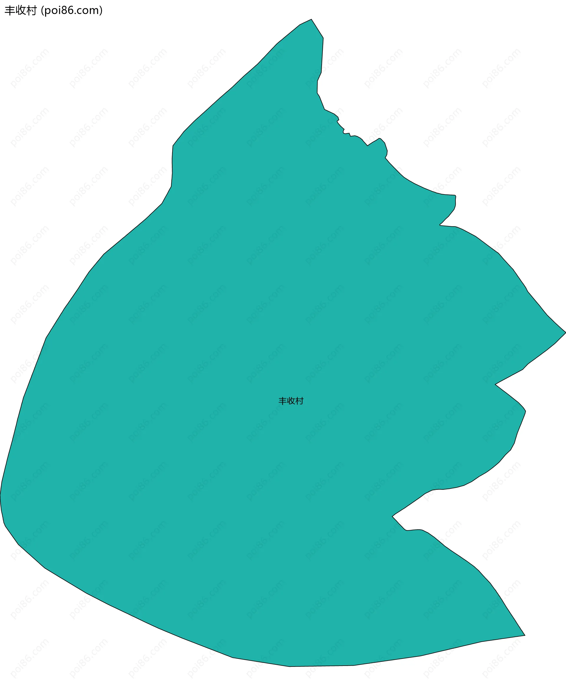 丰收村边界地图