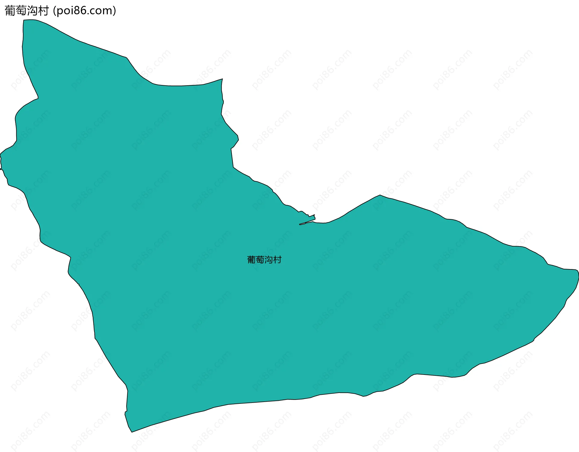 葡萄沟村边界地图