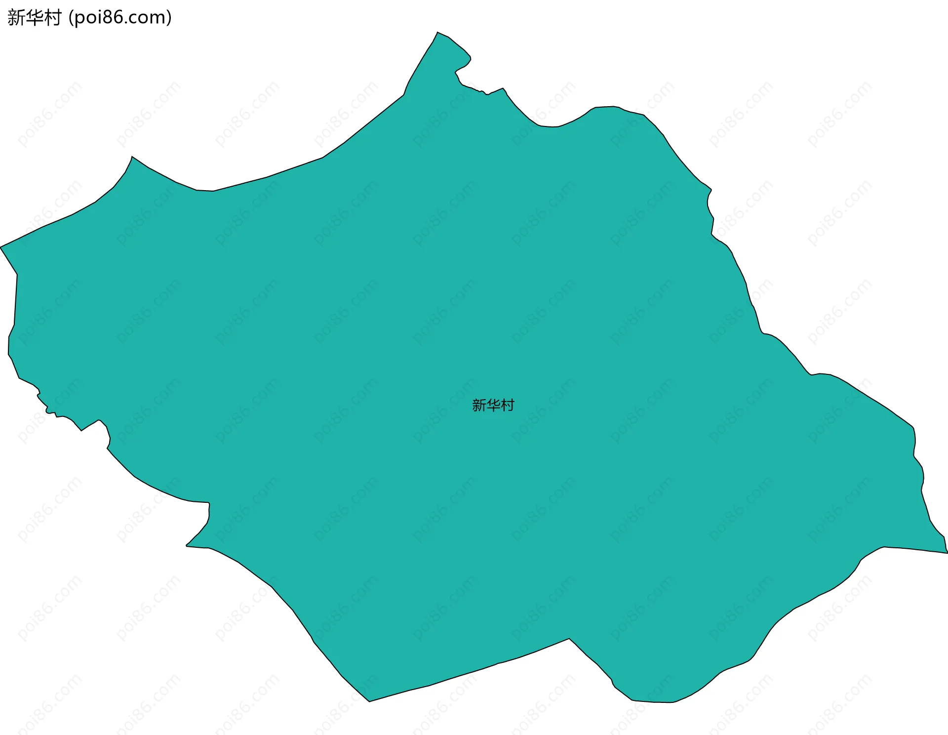 新华村边界地图