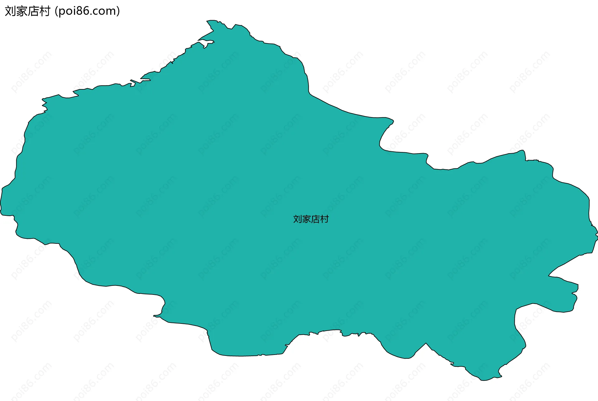 刘家店村边界地图