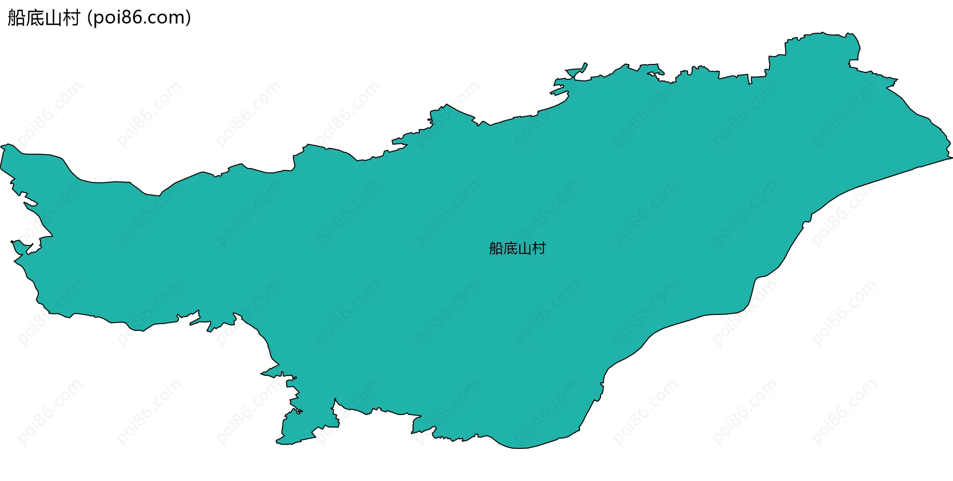 船底山村边界地图