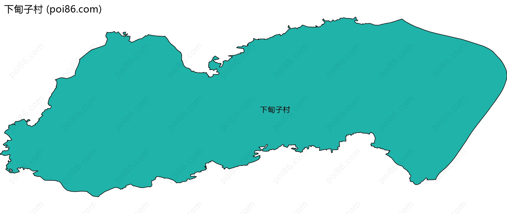 下甸子村边界地图