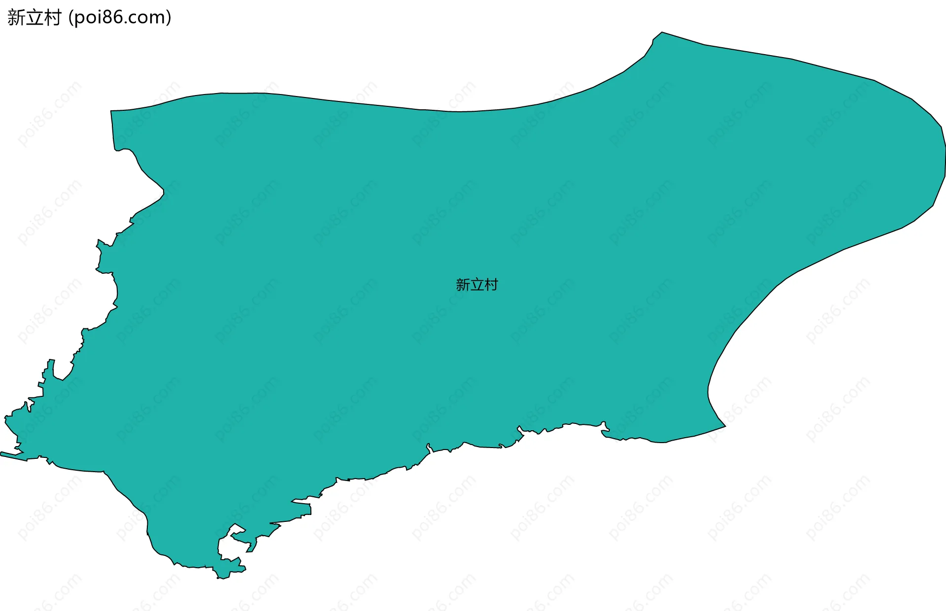新立村边界地图