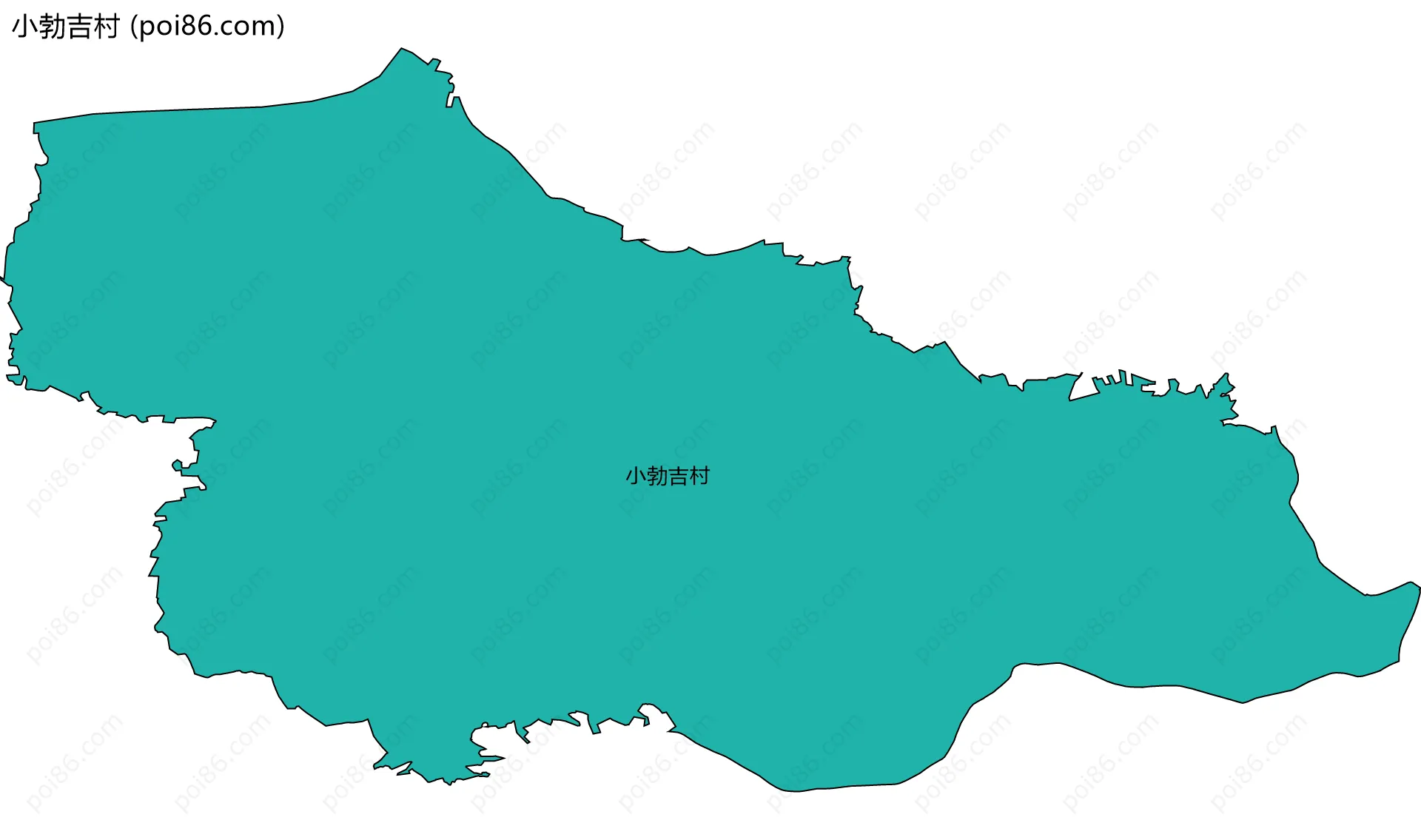 小勃吉村边界地图